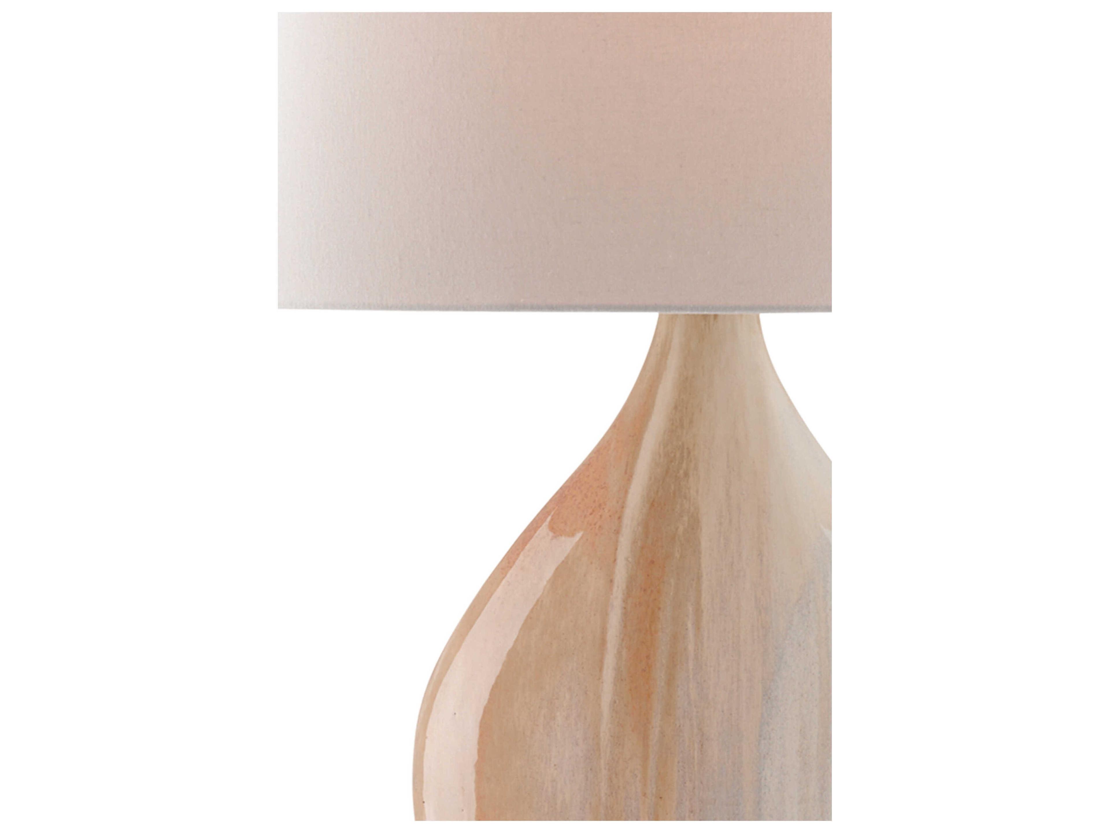 Currey & Company Opal Amber clear White Table Lamp