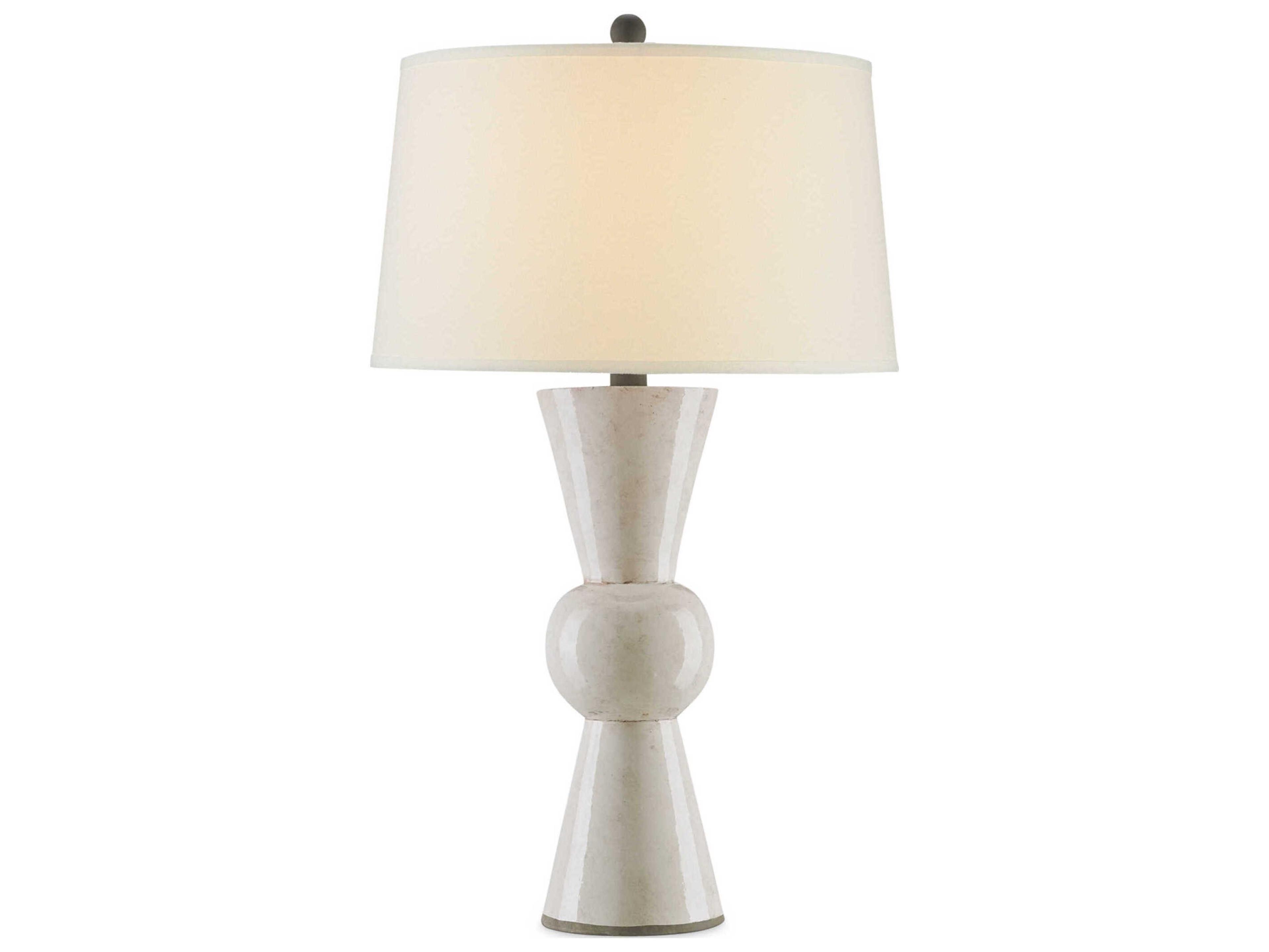 Upbeat Table Lamp in Antique White