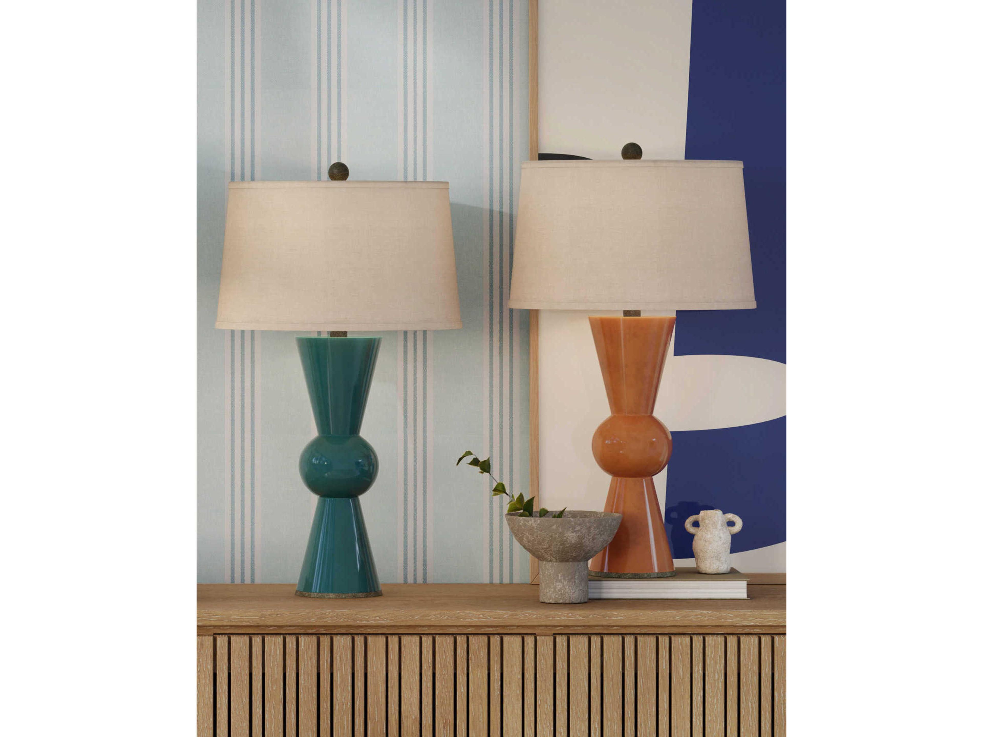 Currey & Company Upbeat Orange Table Lamp