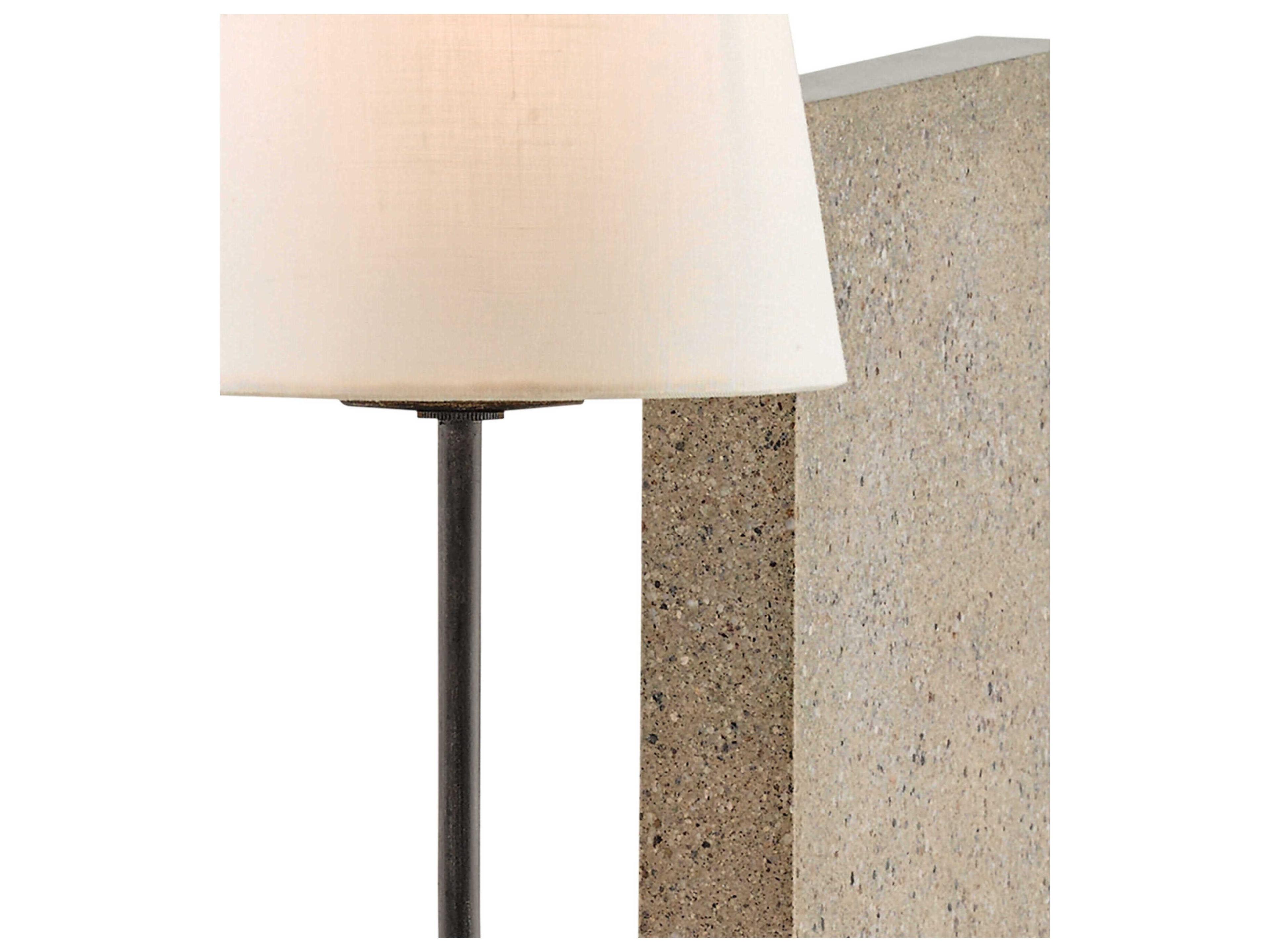 Currey & Company Oldknow Bookcase Polished Concrete aged Steel Table Lamp