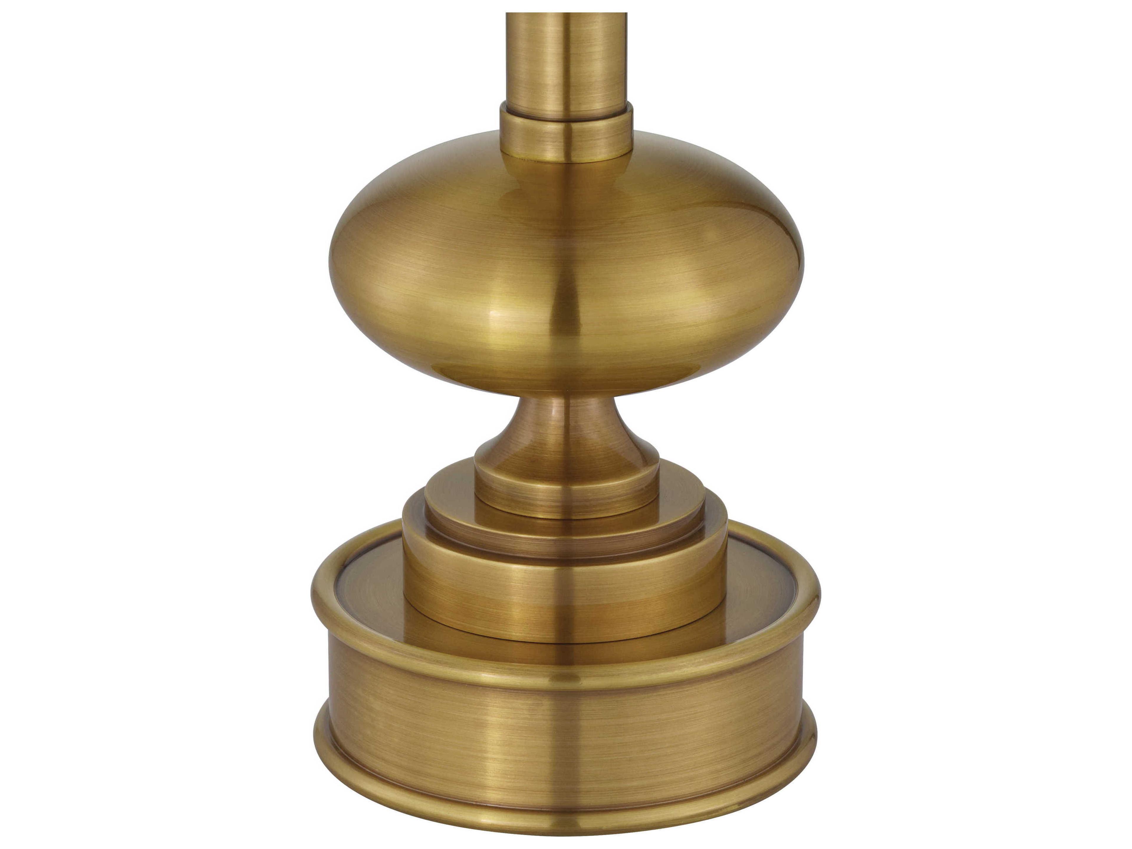 Currey & Company Galavant Brass Black Shantung Table Lamp