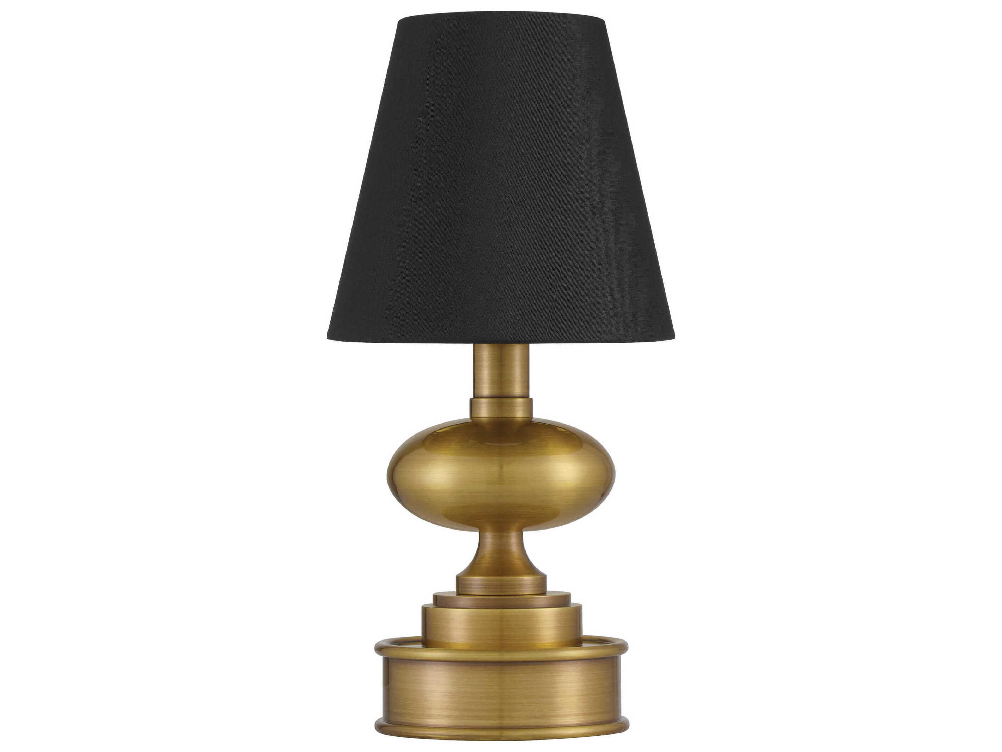 Currey & Company Galavant Brass Black Shantung Table Lamp