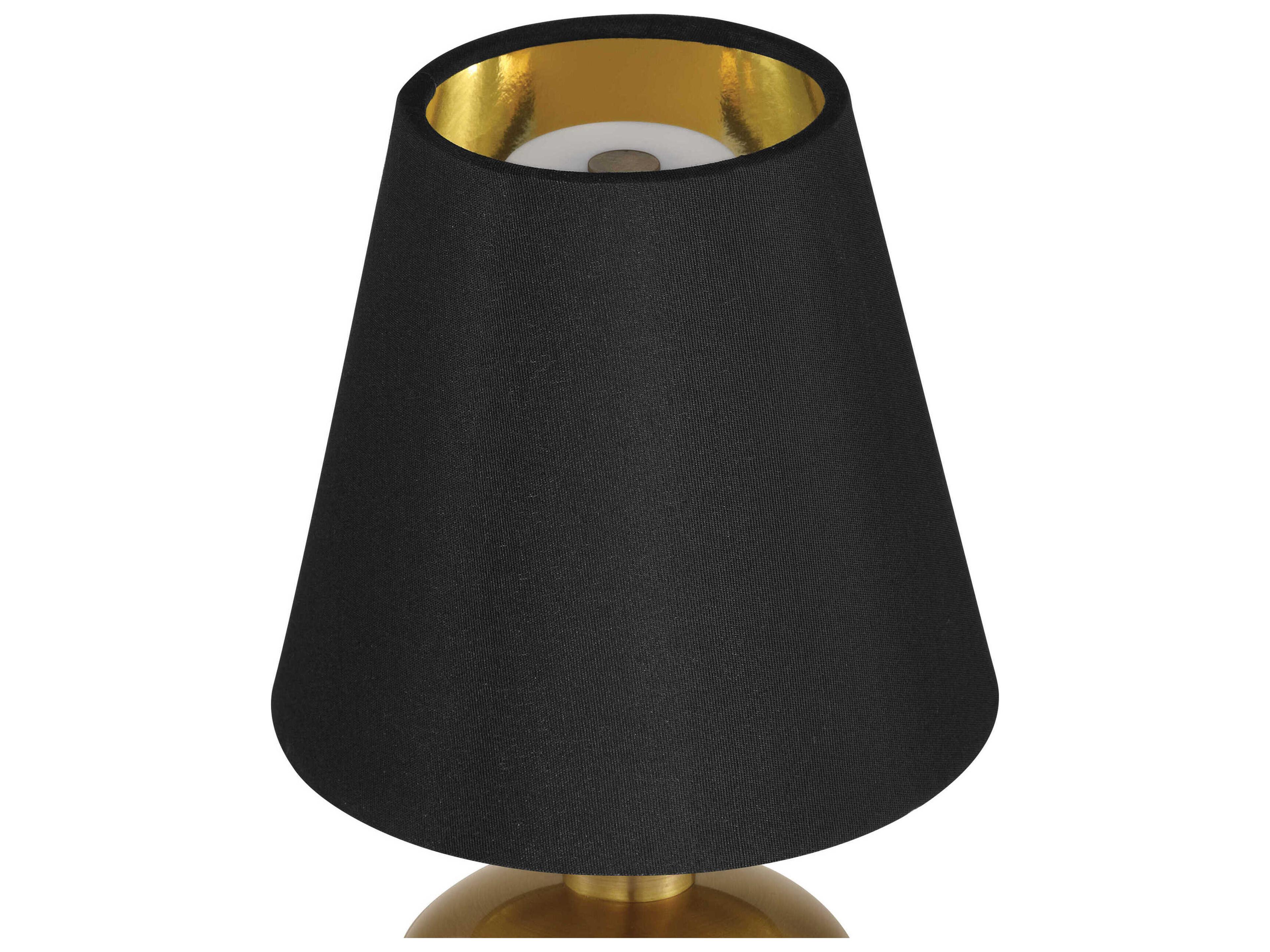 Currey & Company Galavant Brass Black Shantung Table Lamp