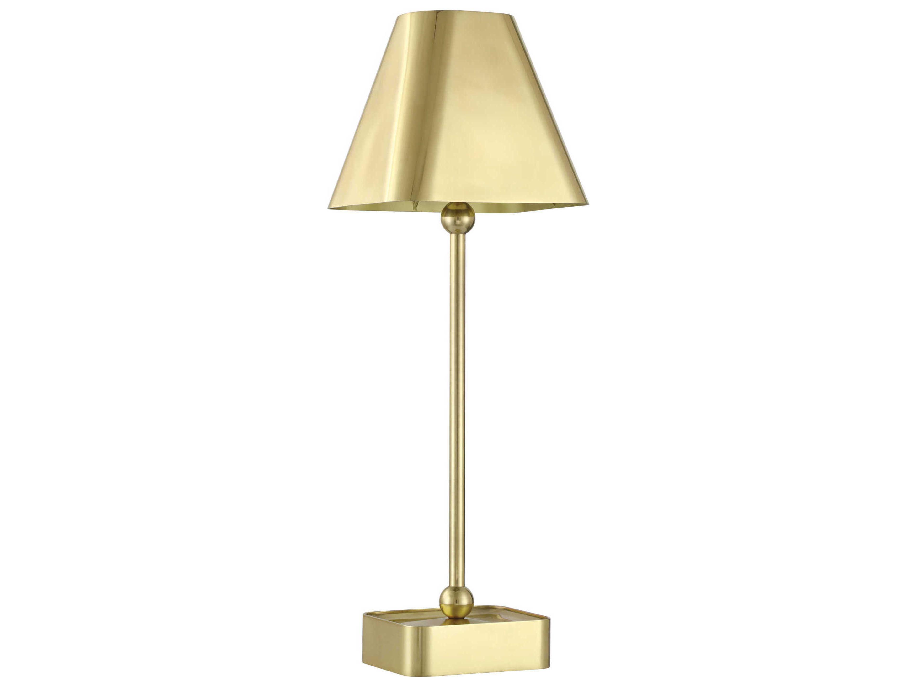Currey & Company Gadabout Polished Brass Table Lamp