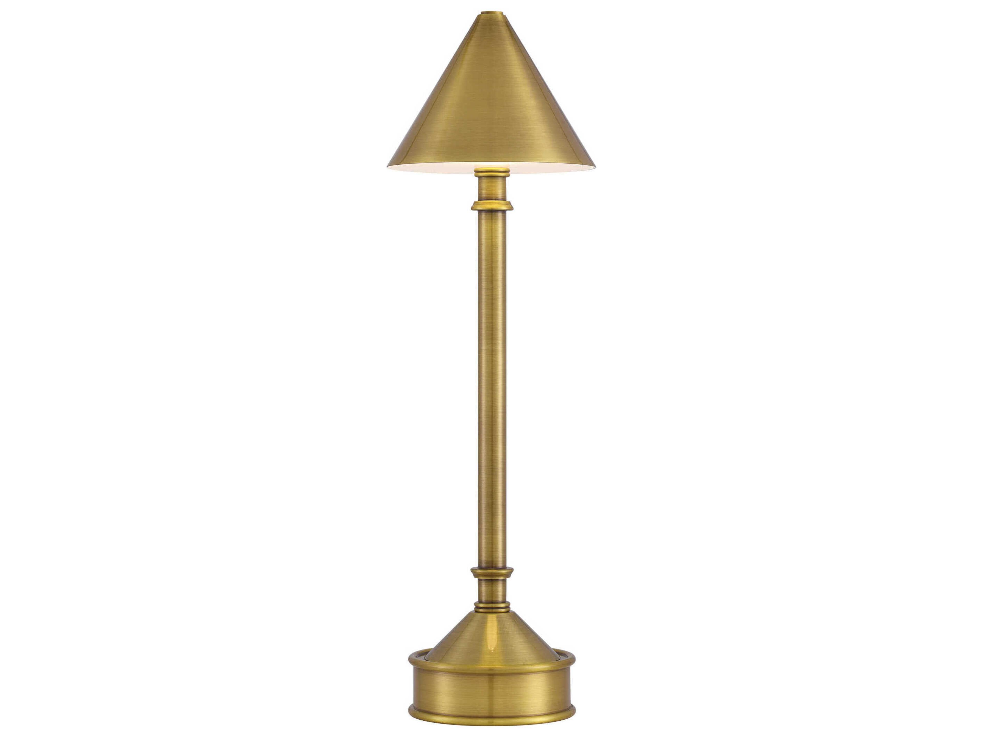 Traipse Brass Polished Metal Table Lamp