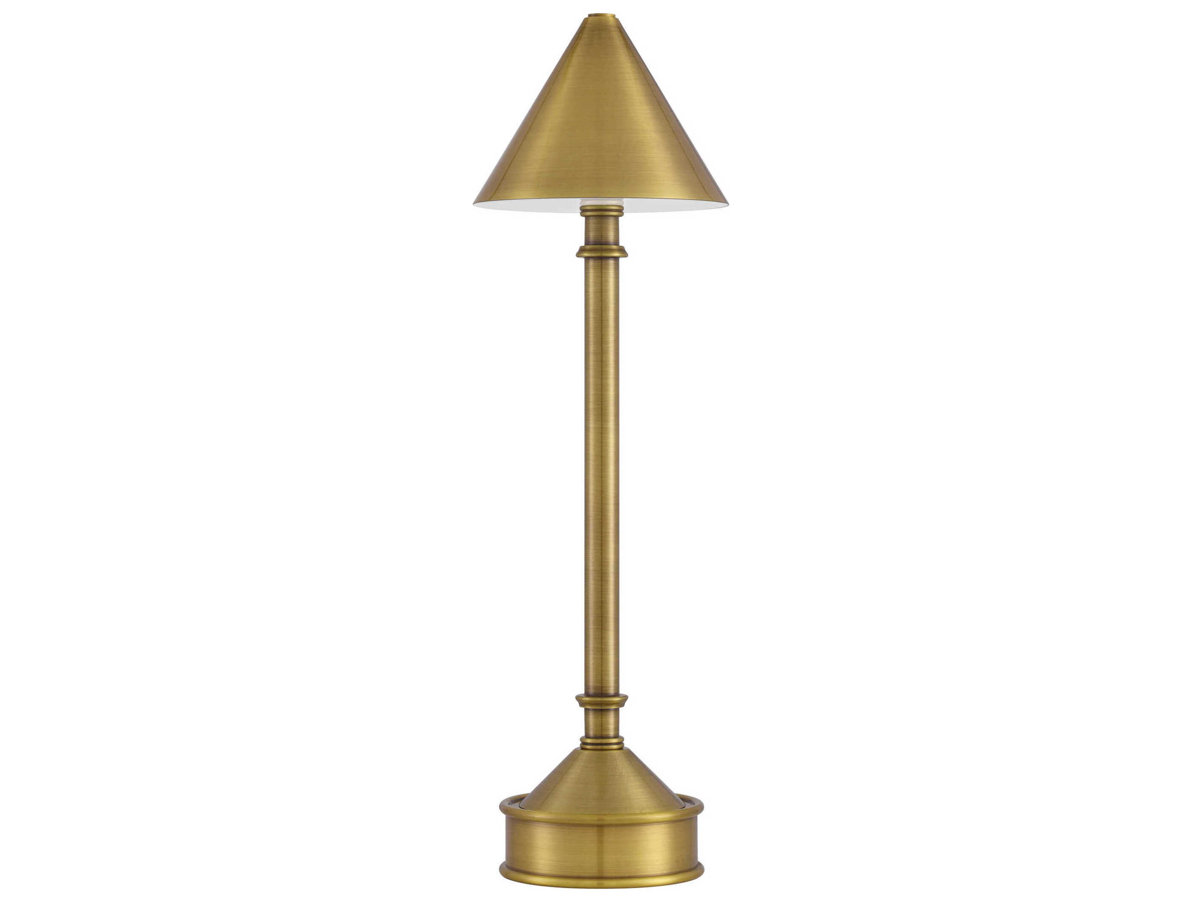 Currey & Company Traipse Brass Polished Metal Table Lamp