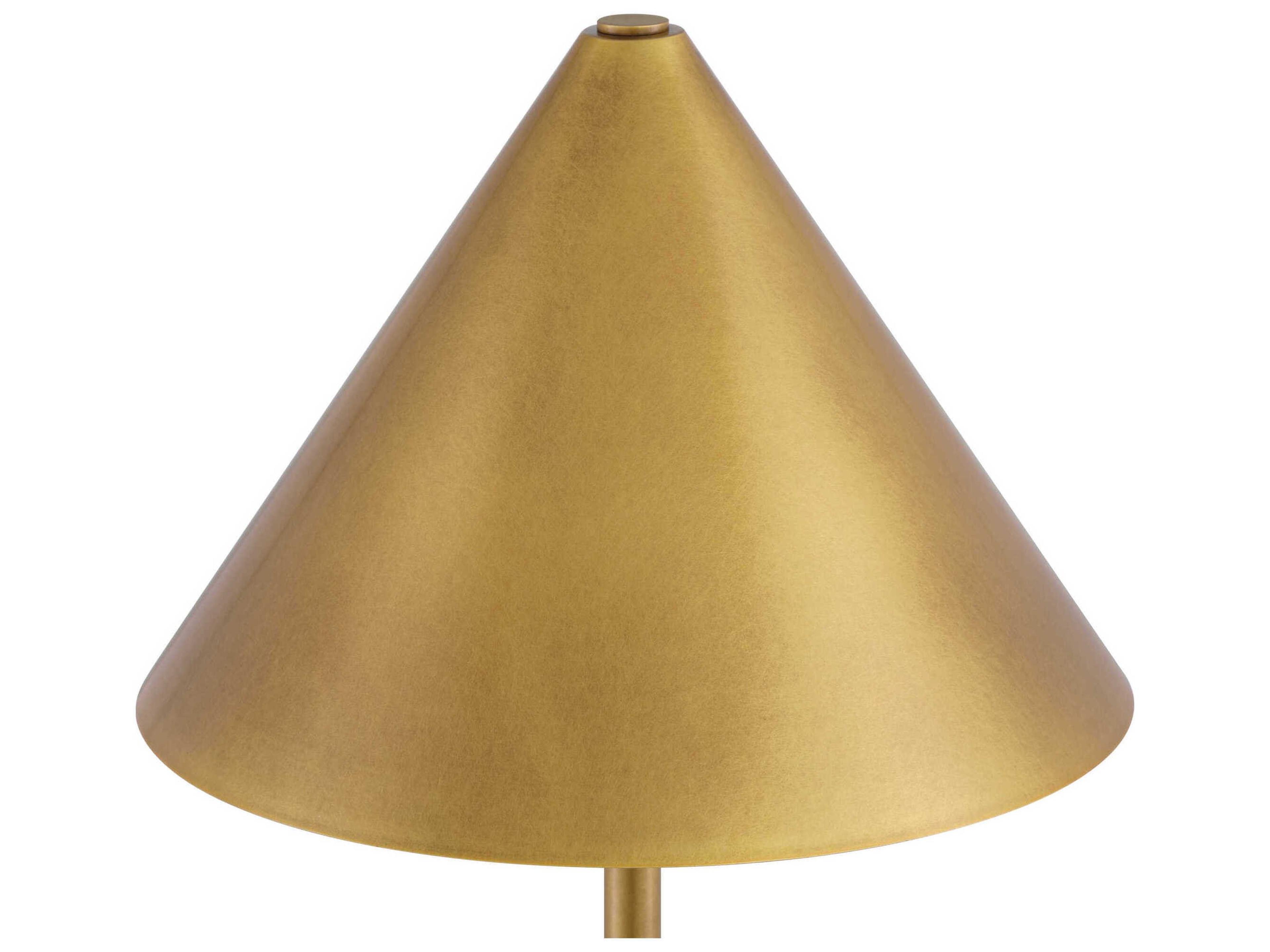 Currey & Company Journey Antique Brass Green Metal Table Lamp