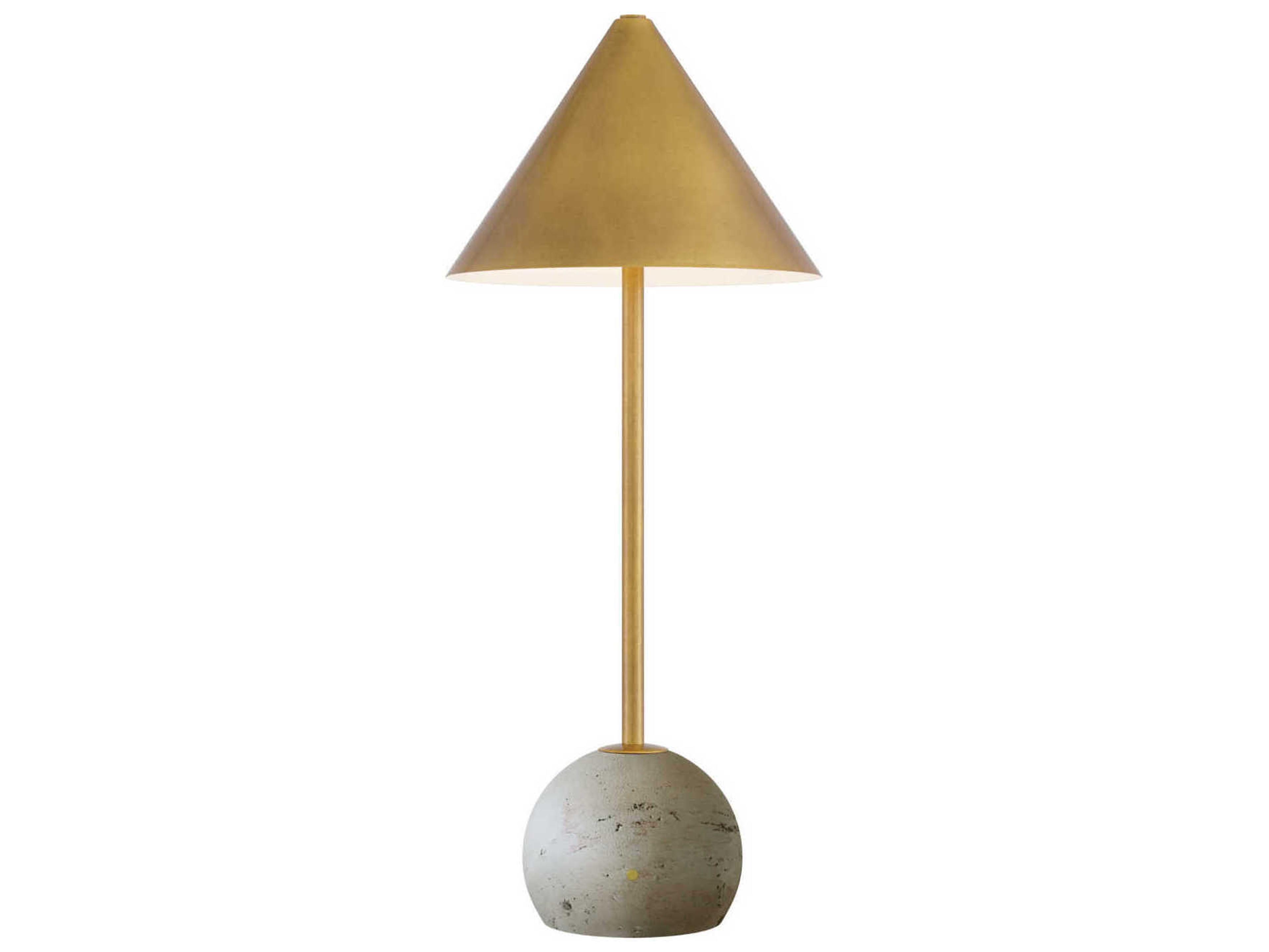 Currey & Company Journey 1-Light Natural Antique Brass Table Lamp