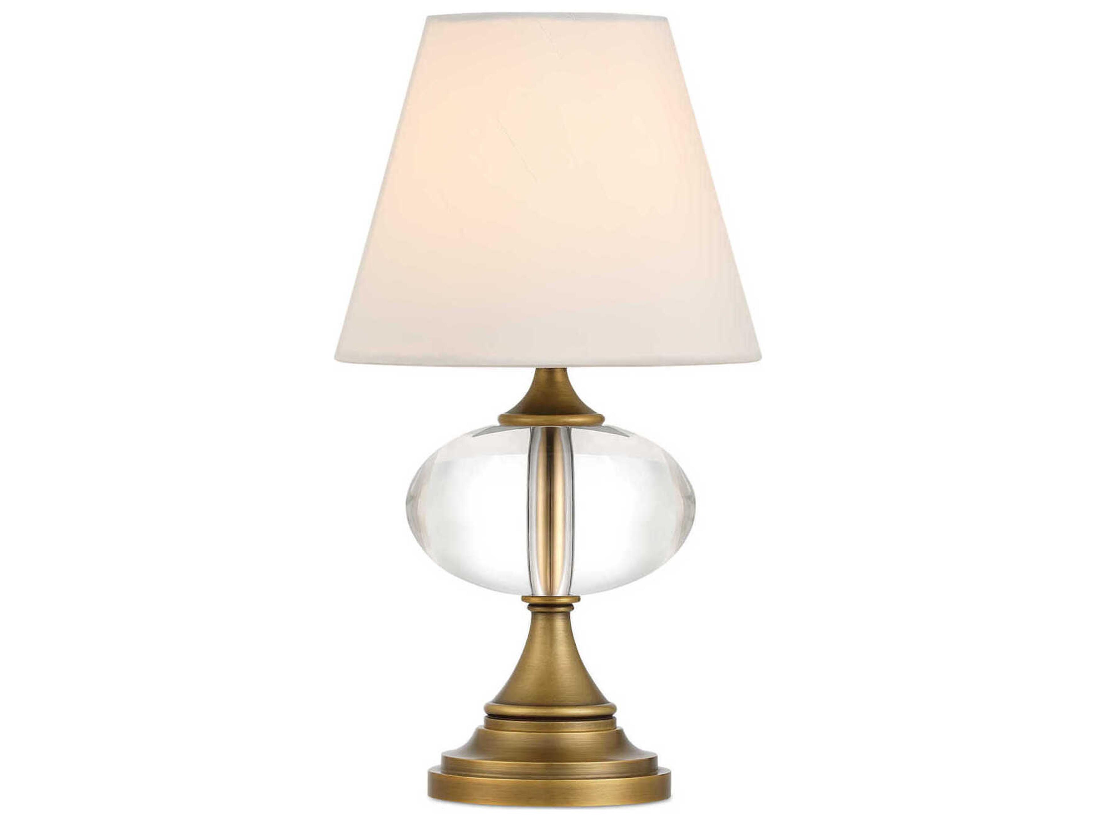 Sashay Polished Antique Brass Table Lamp