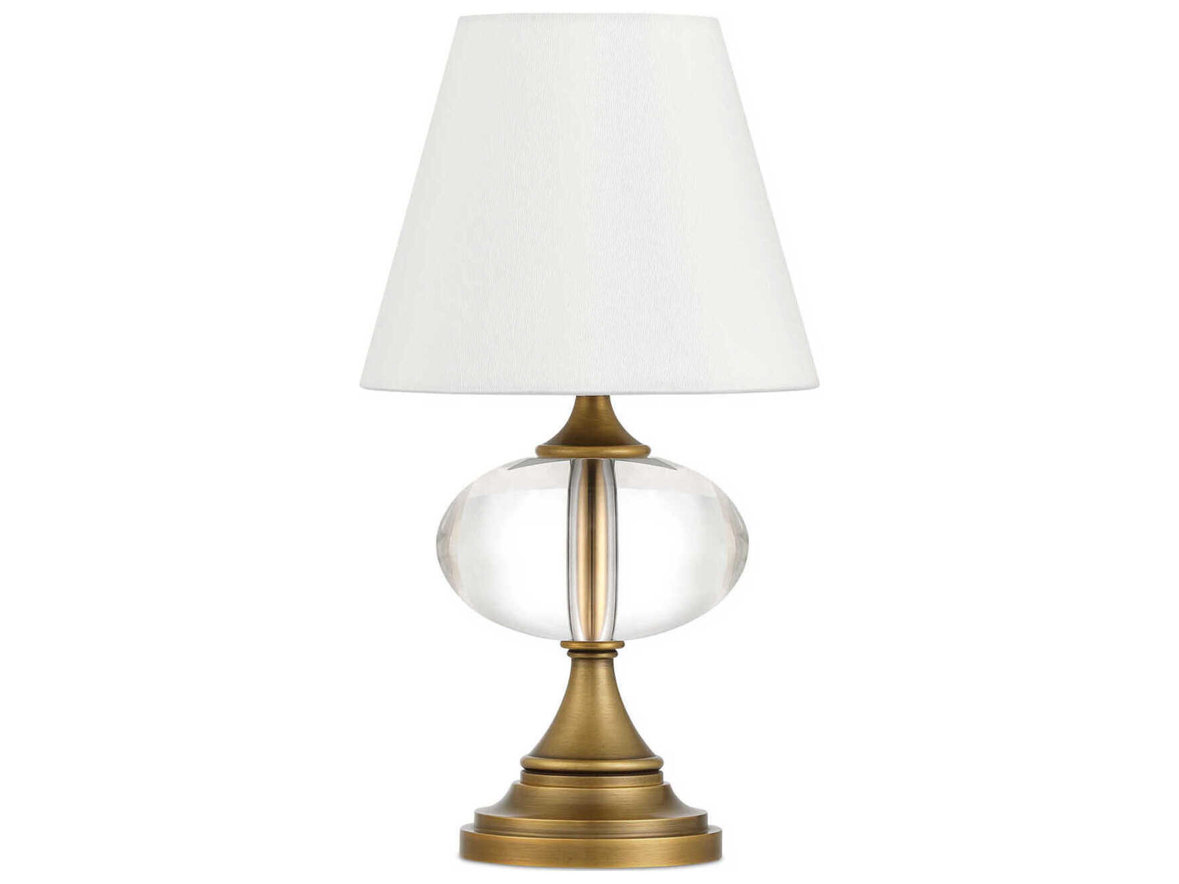 Currey & Company Sashay Polished Antique Brass Table Lamp