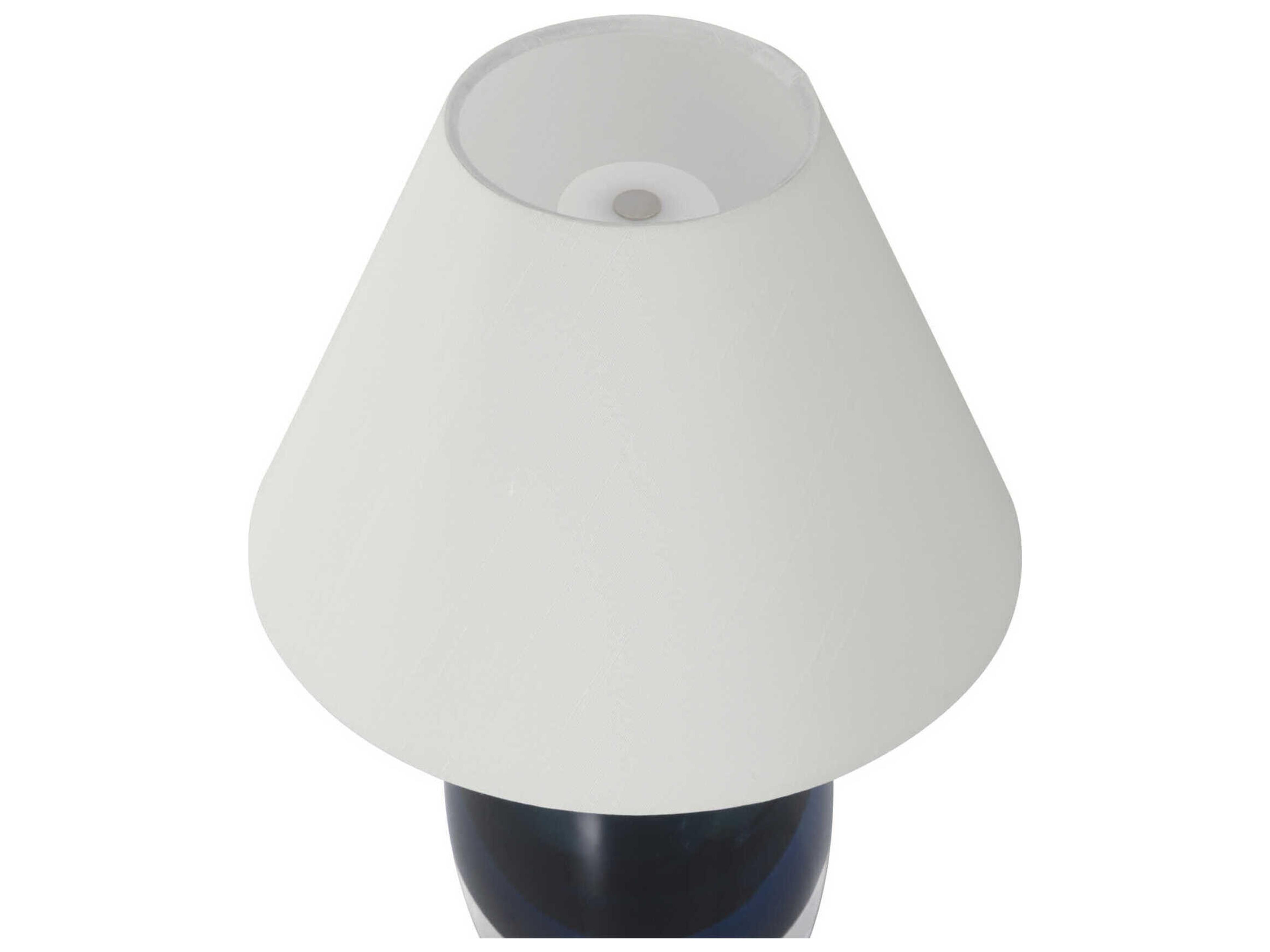 Currey & Company Danza Blue Clear Polished Nickel Table Lamp