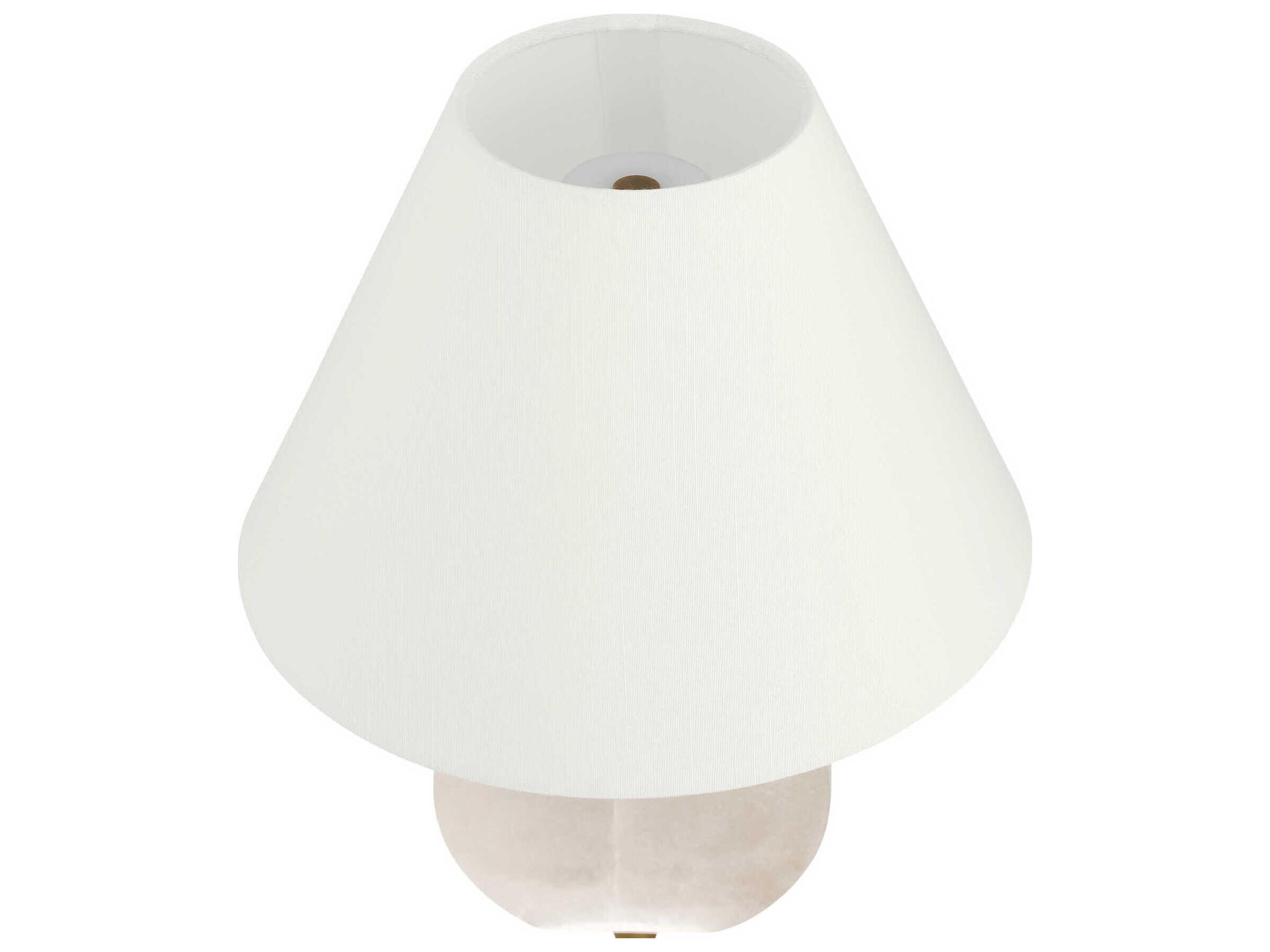Currey & Company Meandro White Antique Brass Table Lamp