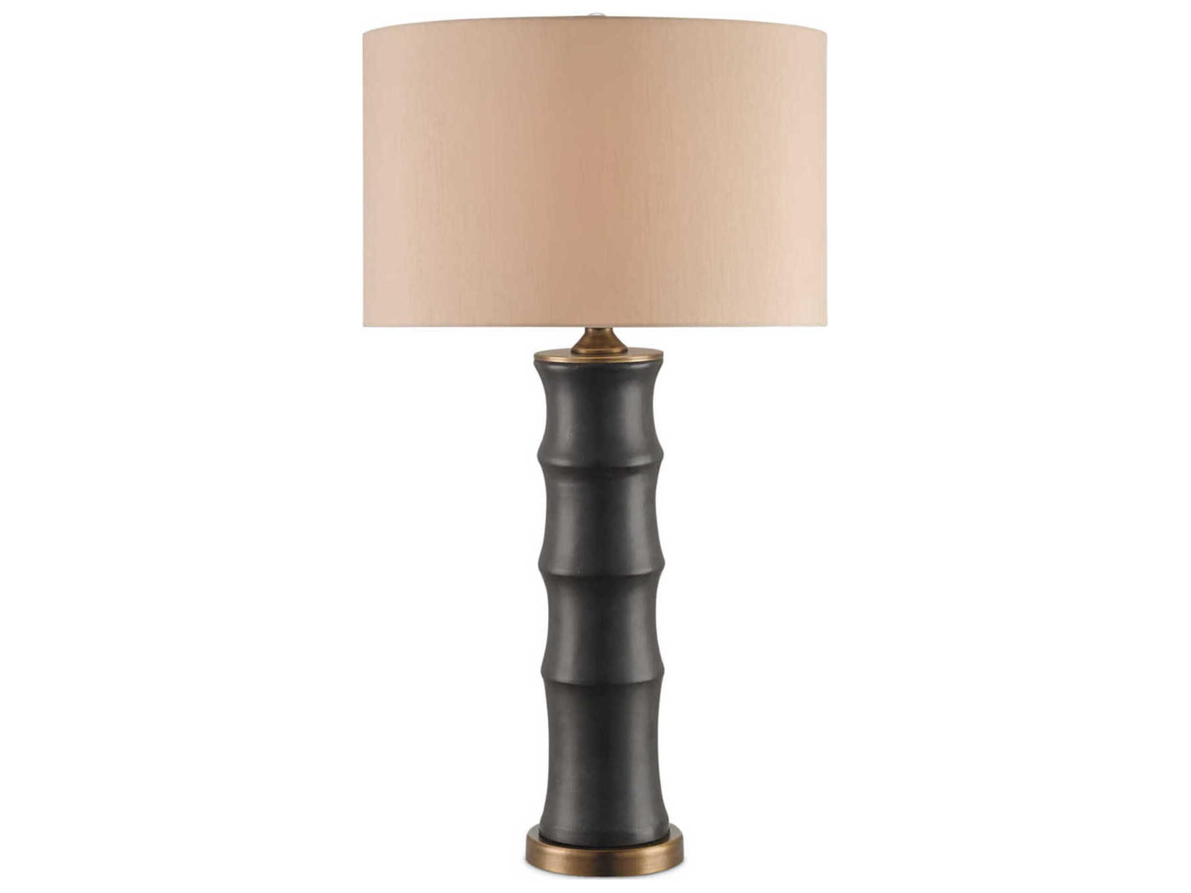 Roark Matte Black antique Brass Table Lamp