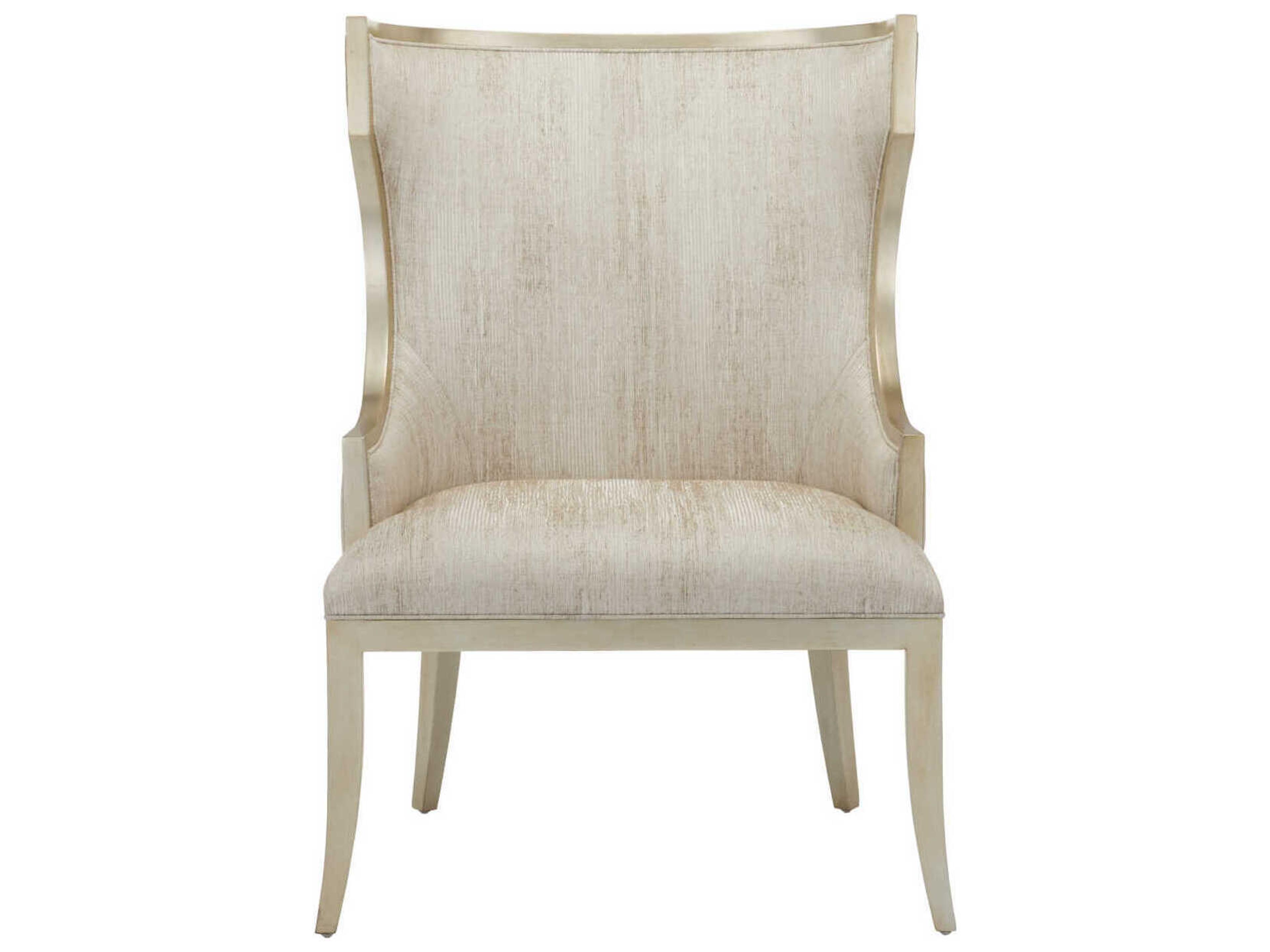 Currey & Company Garson Silver Fabric Accent Chair