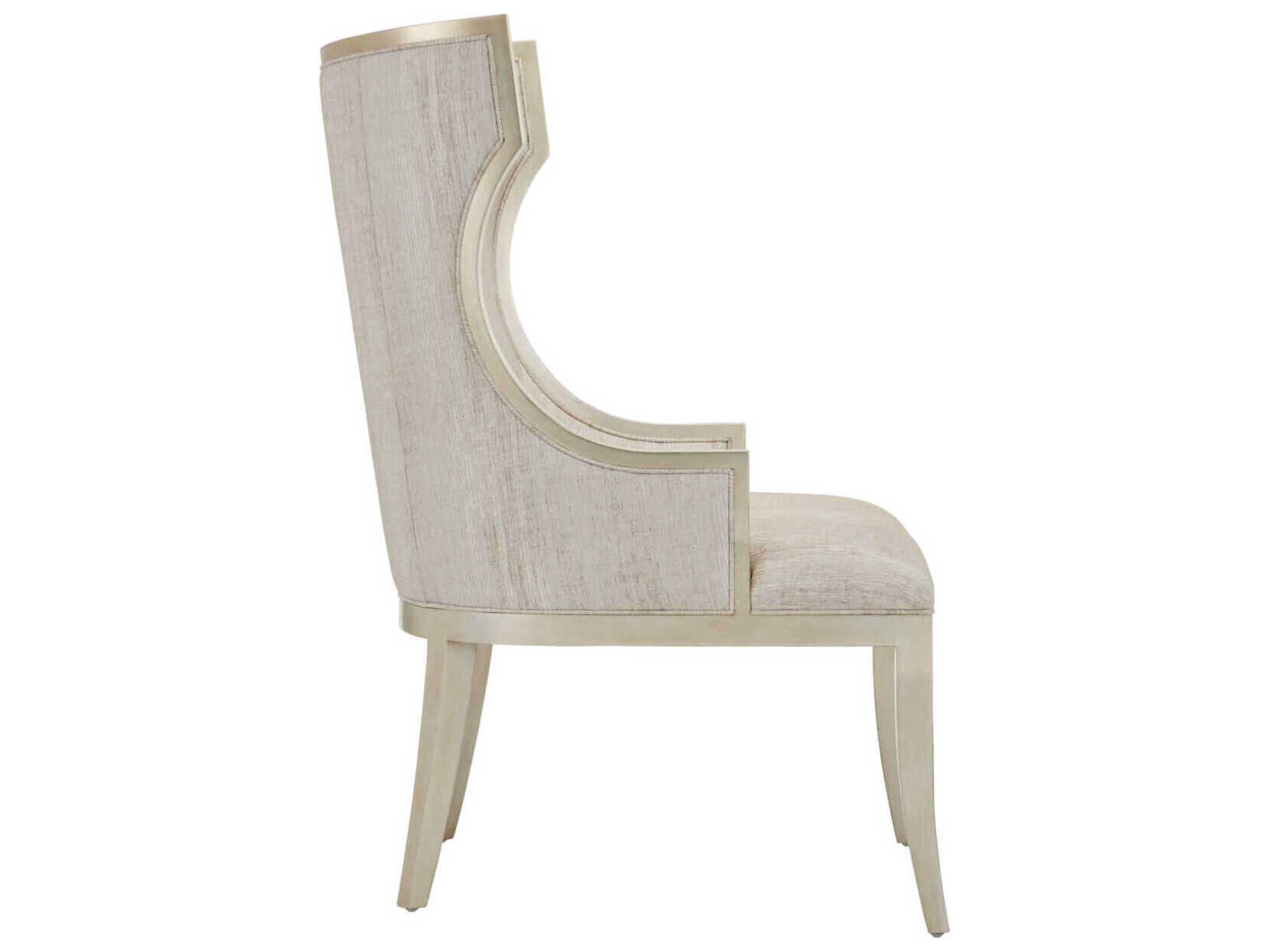 Currey & Company Garson Silver Fabric Accent Chair