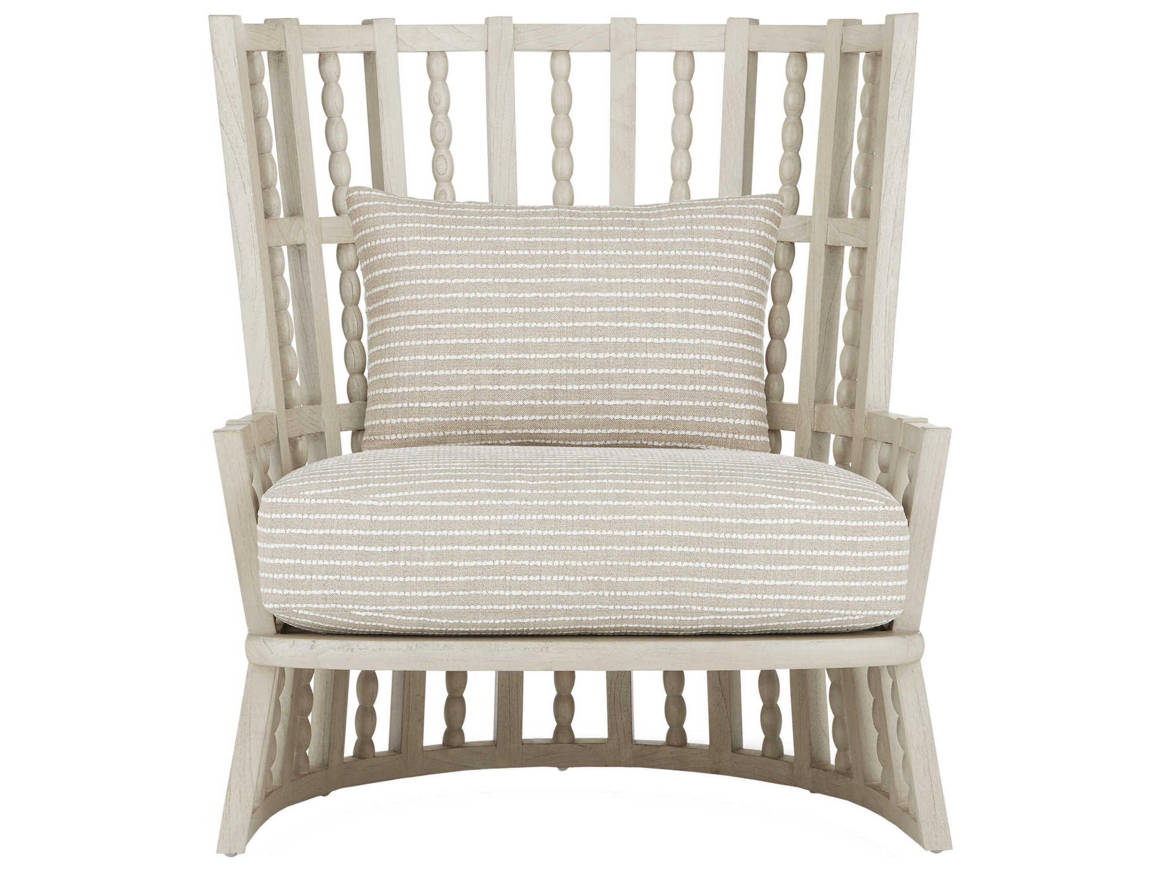 Luxecor Vistas Beige Fabric Accent Chair