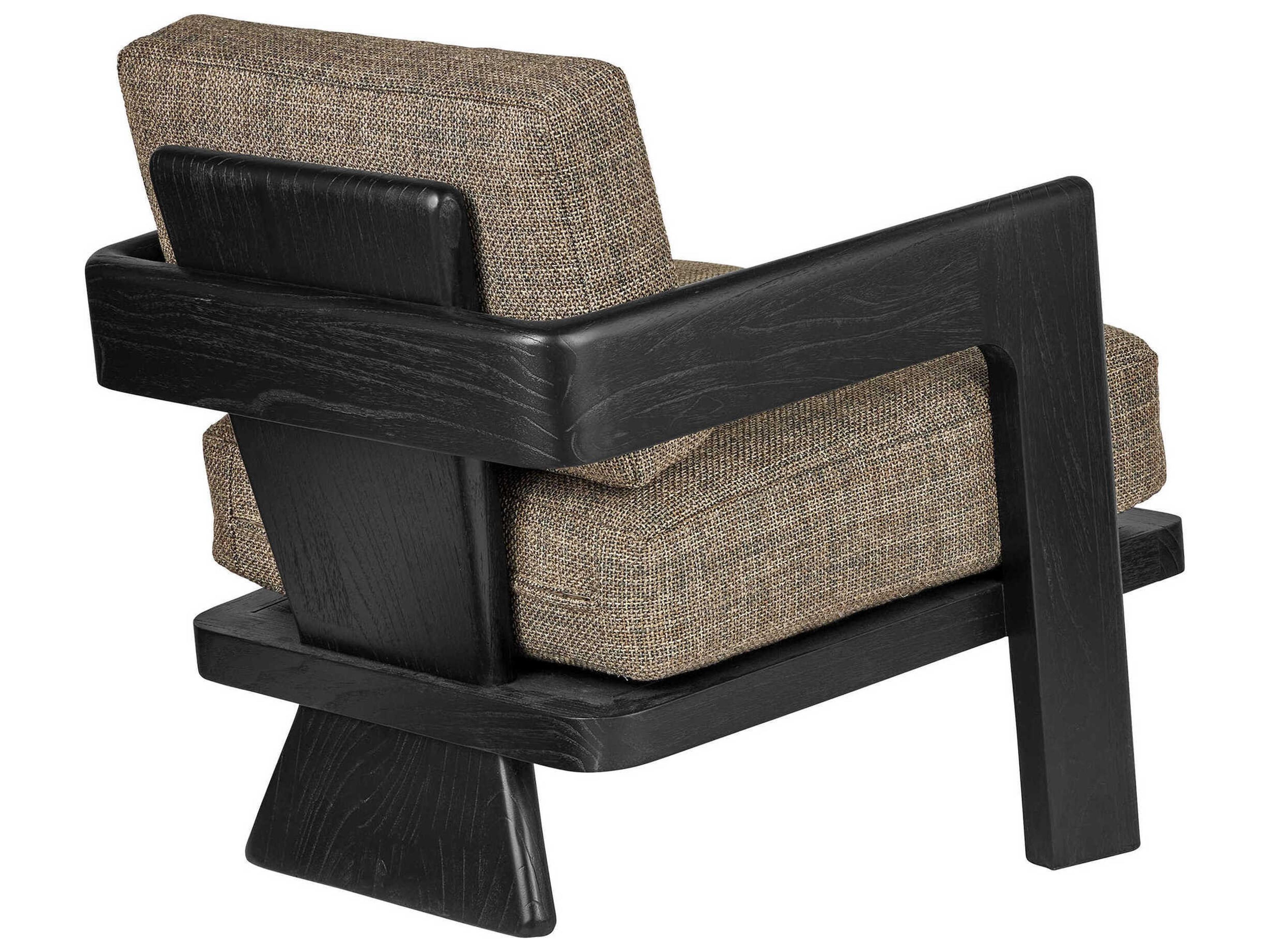 Currey & Company Theo Brown Fabric Accent Chair