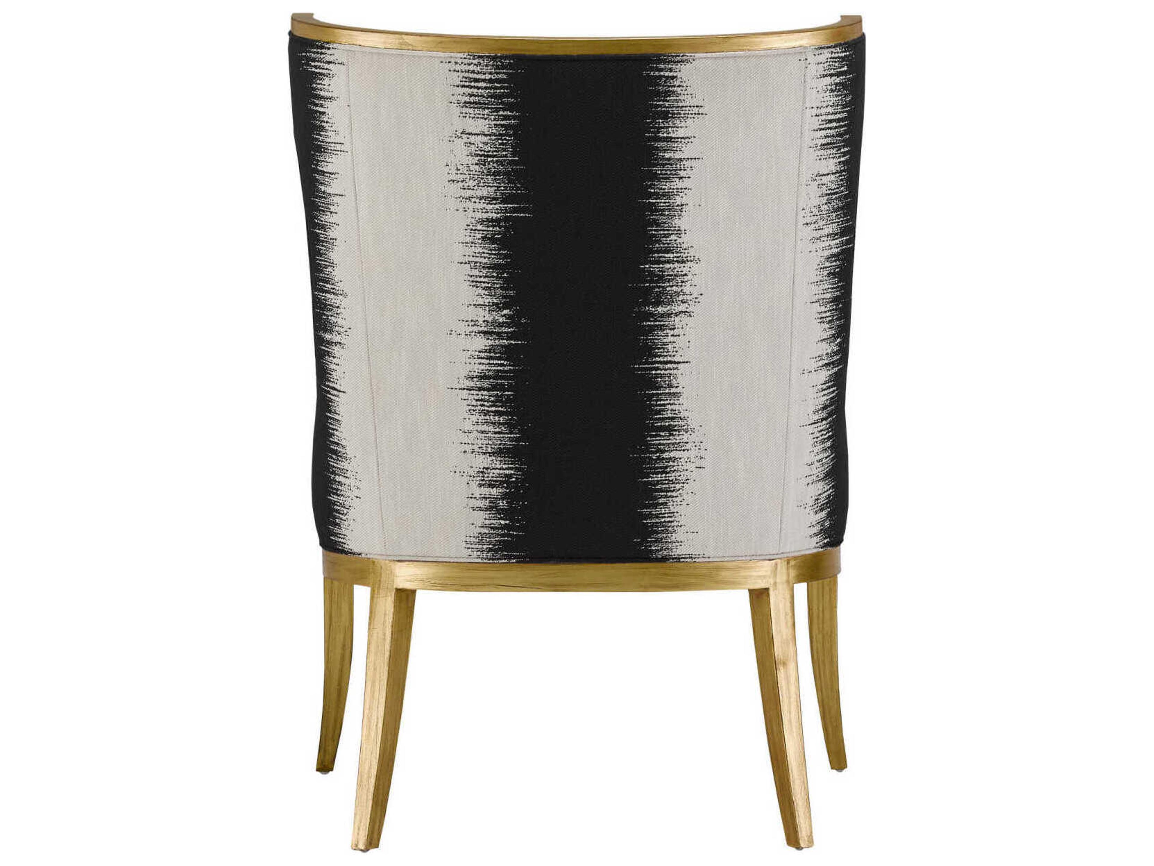 Currey & Company Garson Black Fabric Accent Chair