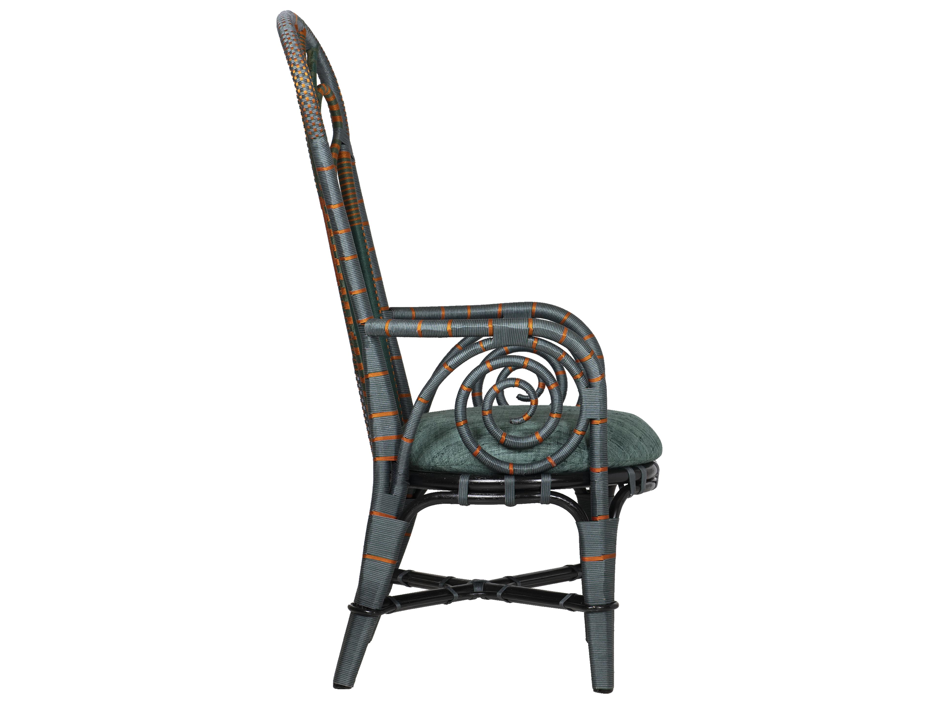 Currey & Company Benin Green Accent Chair