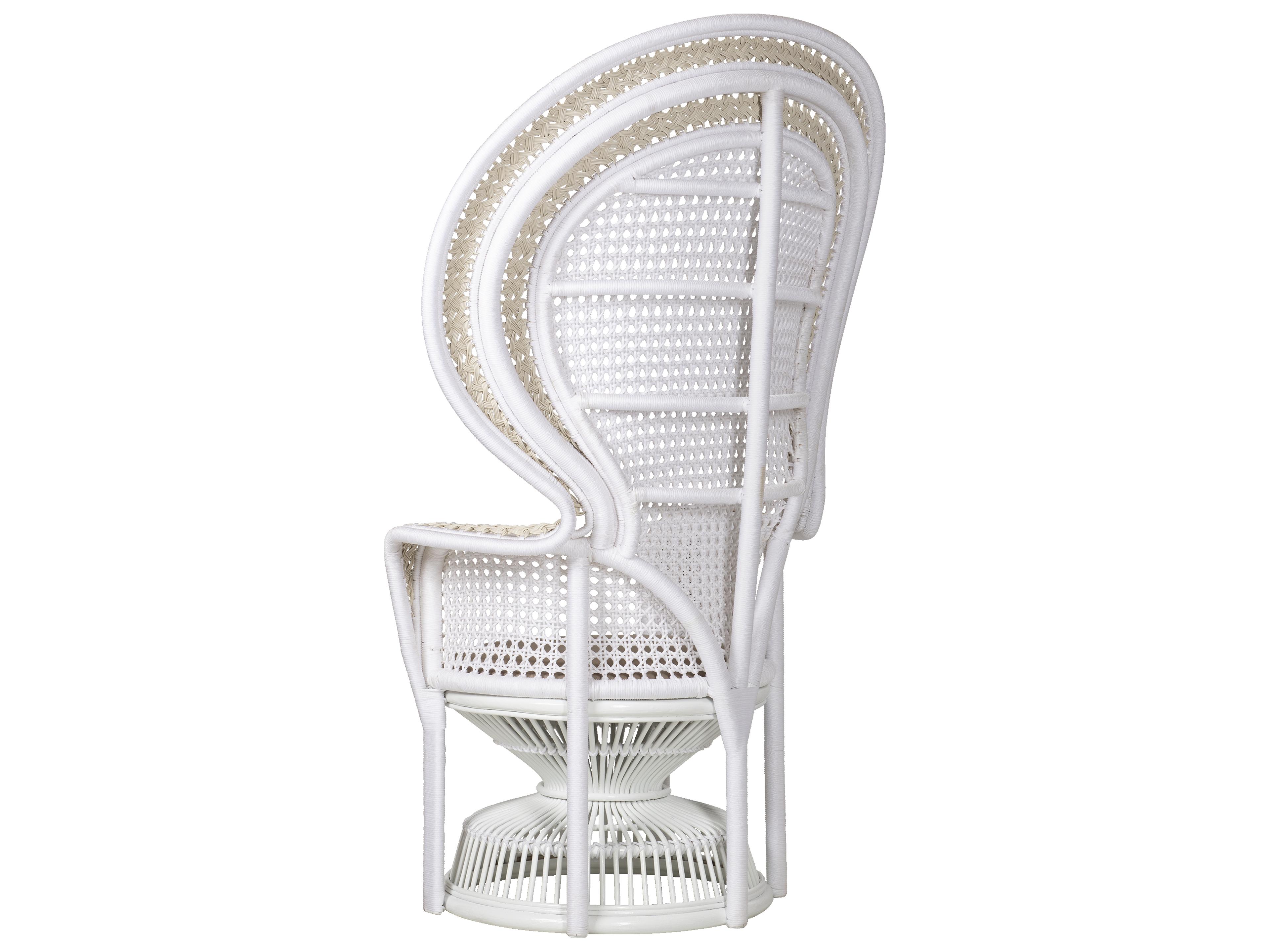 Currey & Company Emanuelle White Accent Chair