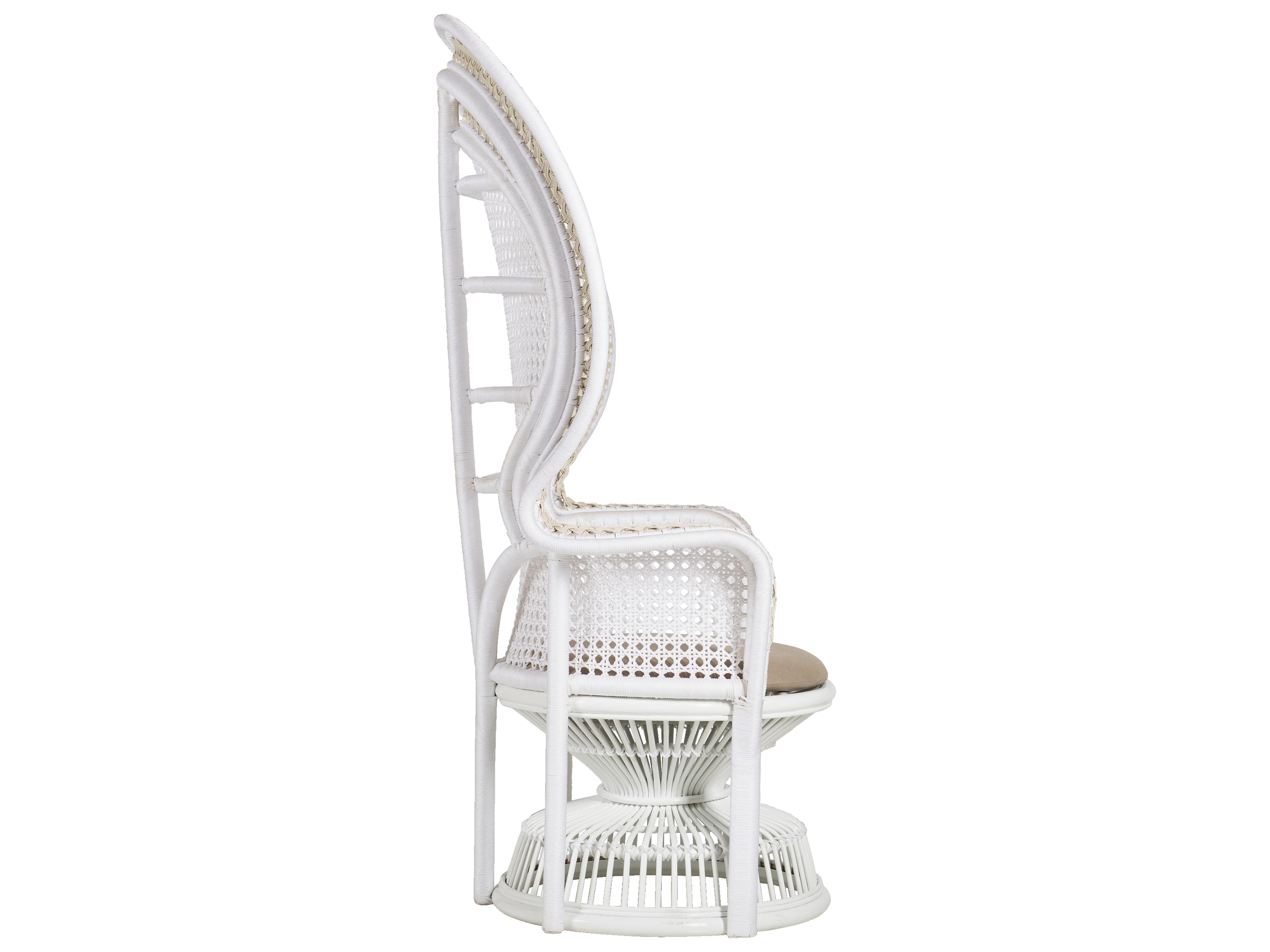 Currey & Company Emanuelle White Accent Chair