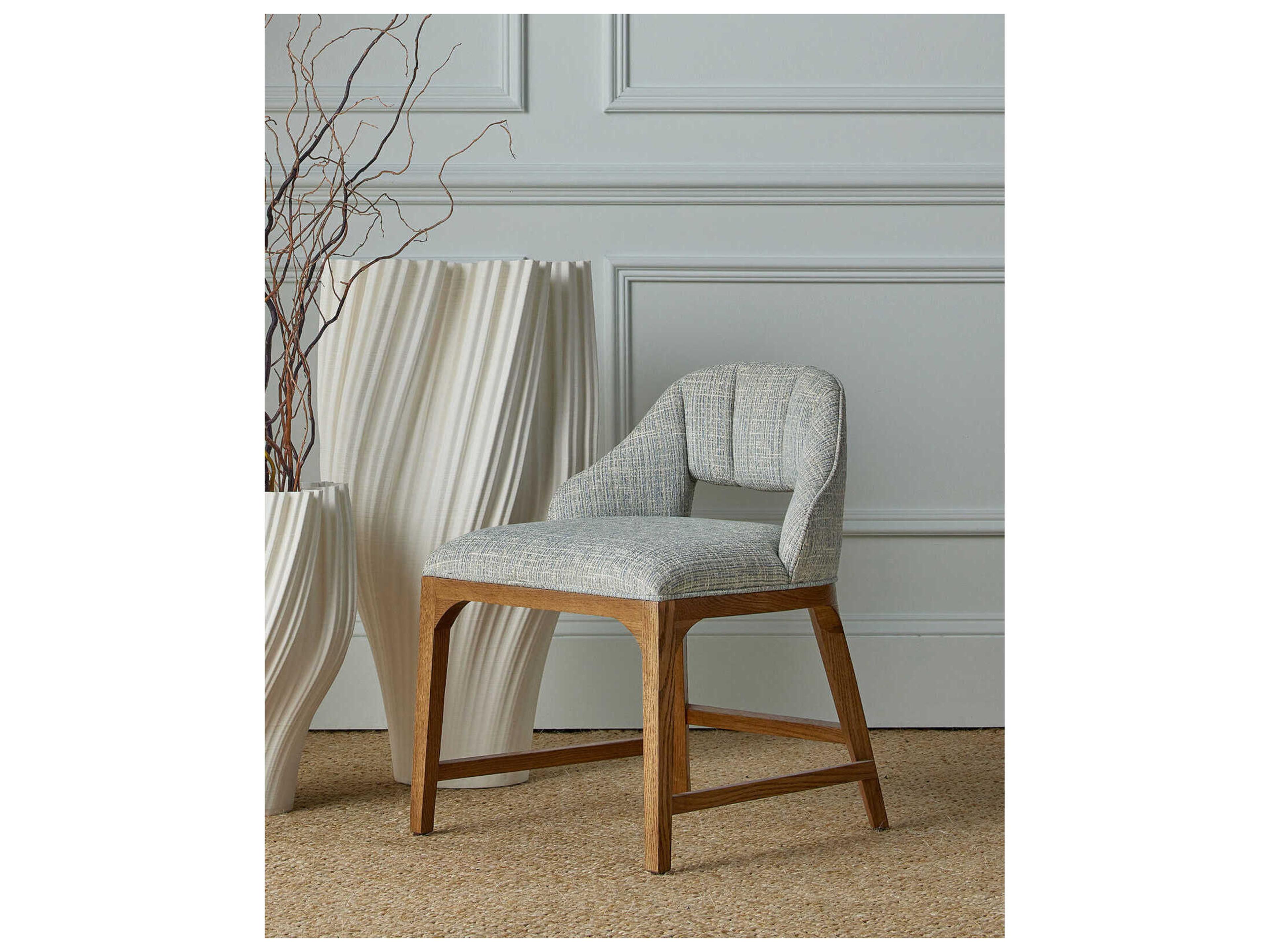 Currey & Company Inga Gray Accent Chair