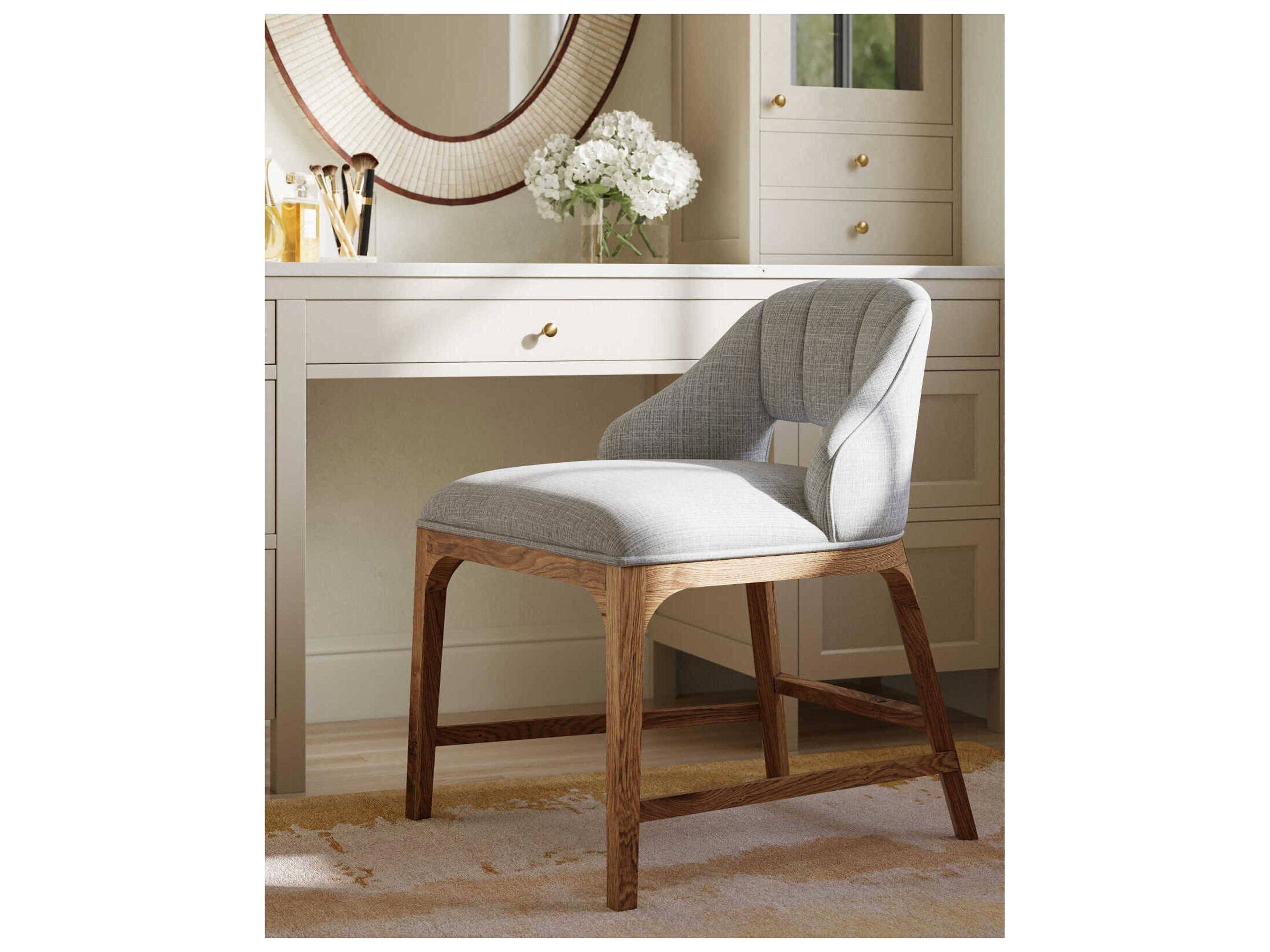 Currey & Company Inga Gray Accent Chair