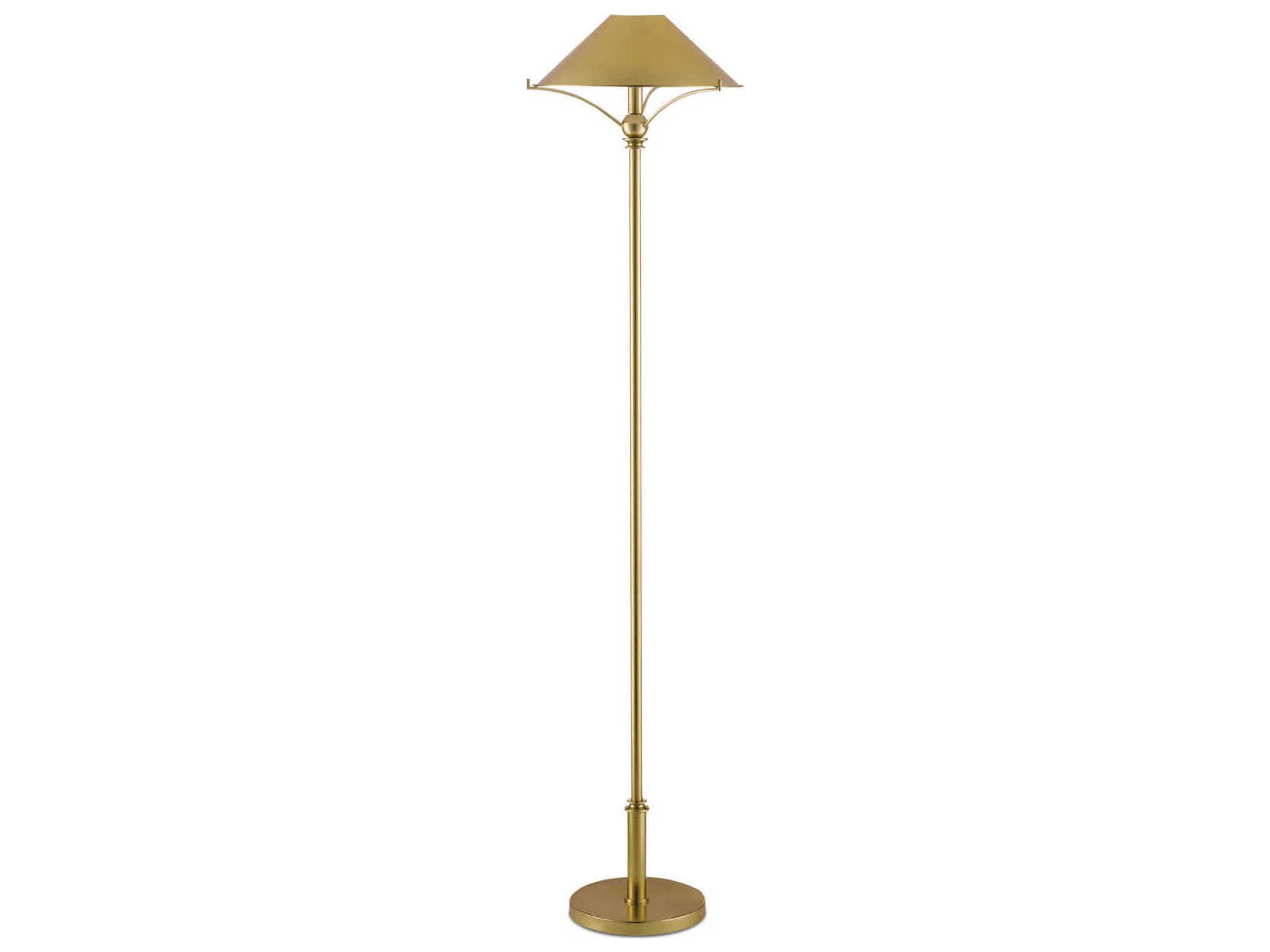 Maarla Floor Lamp in Polished Brass