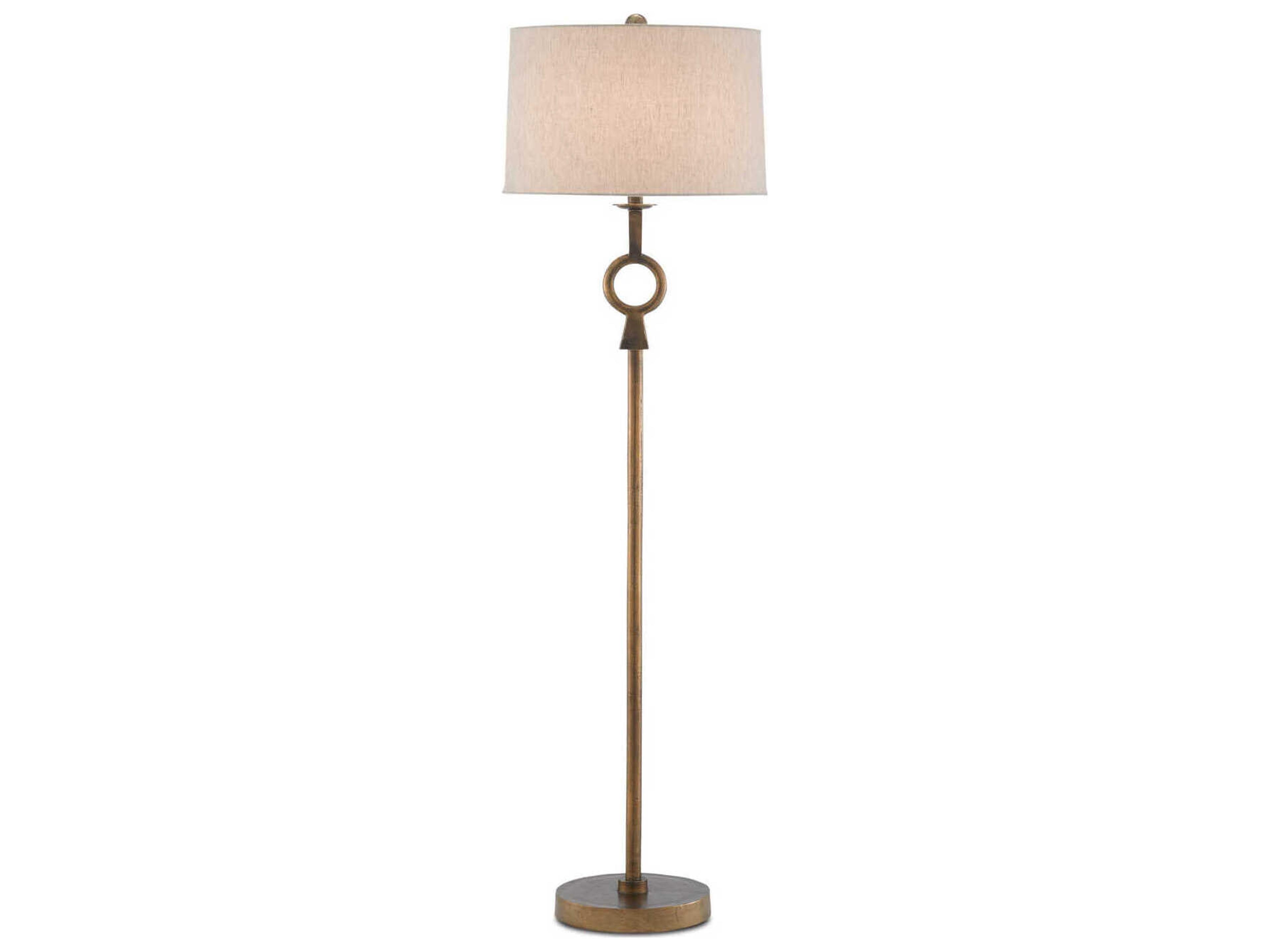 Germaine Floor Lamp in Antique Brass