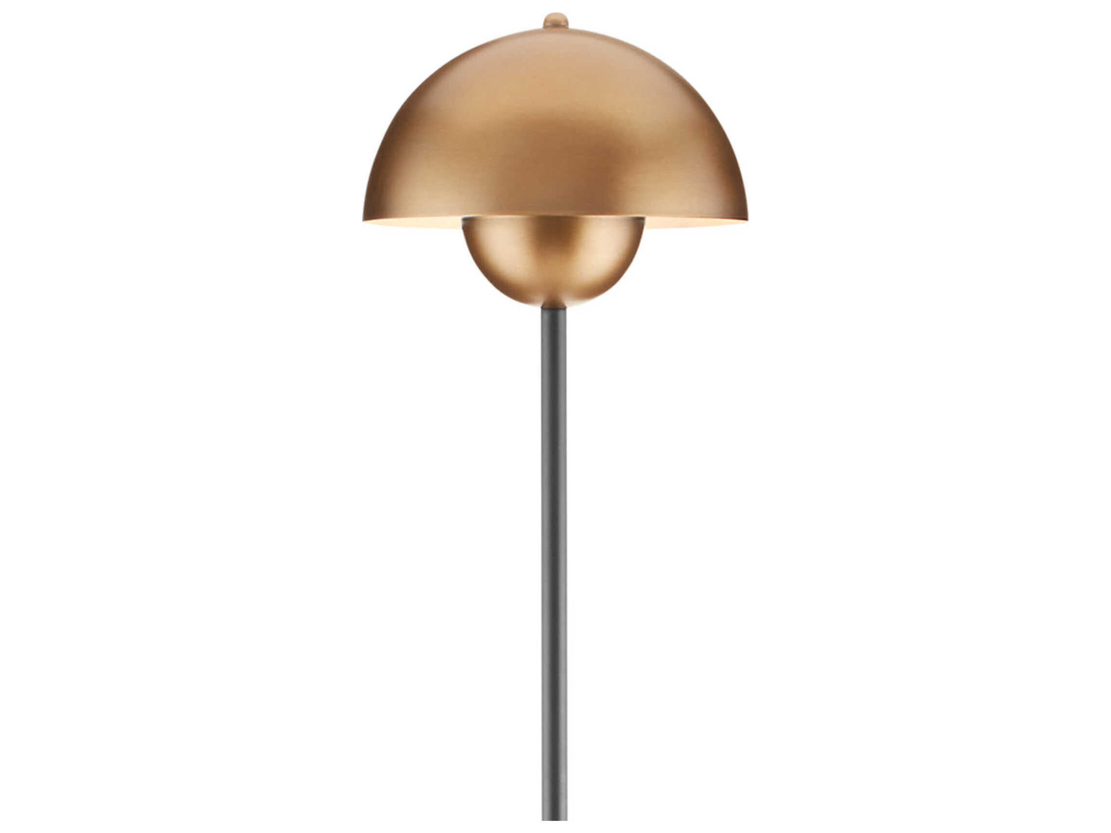Currey & Company La Rue Brushed Brass Black Floor Lamp