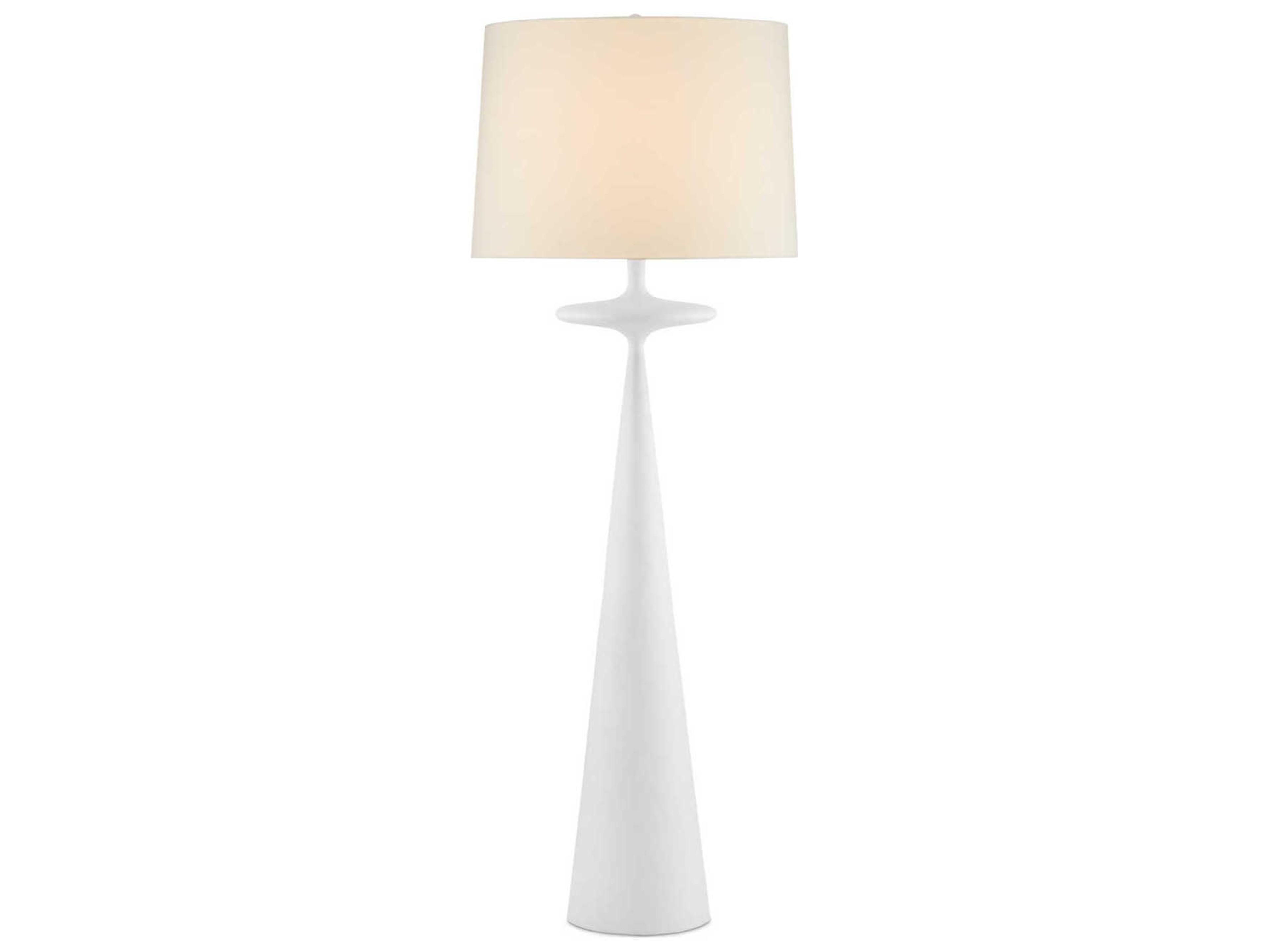 Currey & Company Giacomo Gesso White Floor Lamp