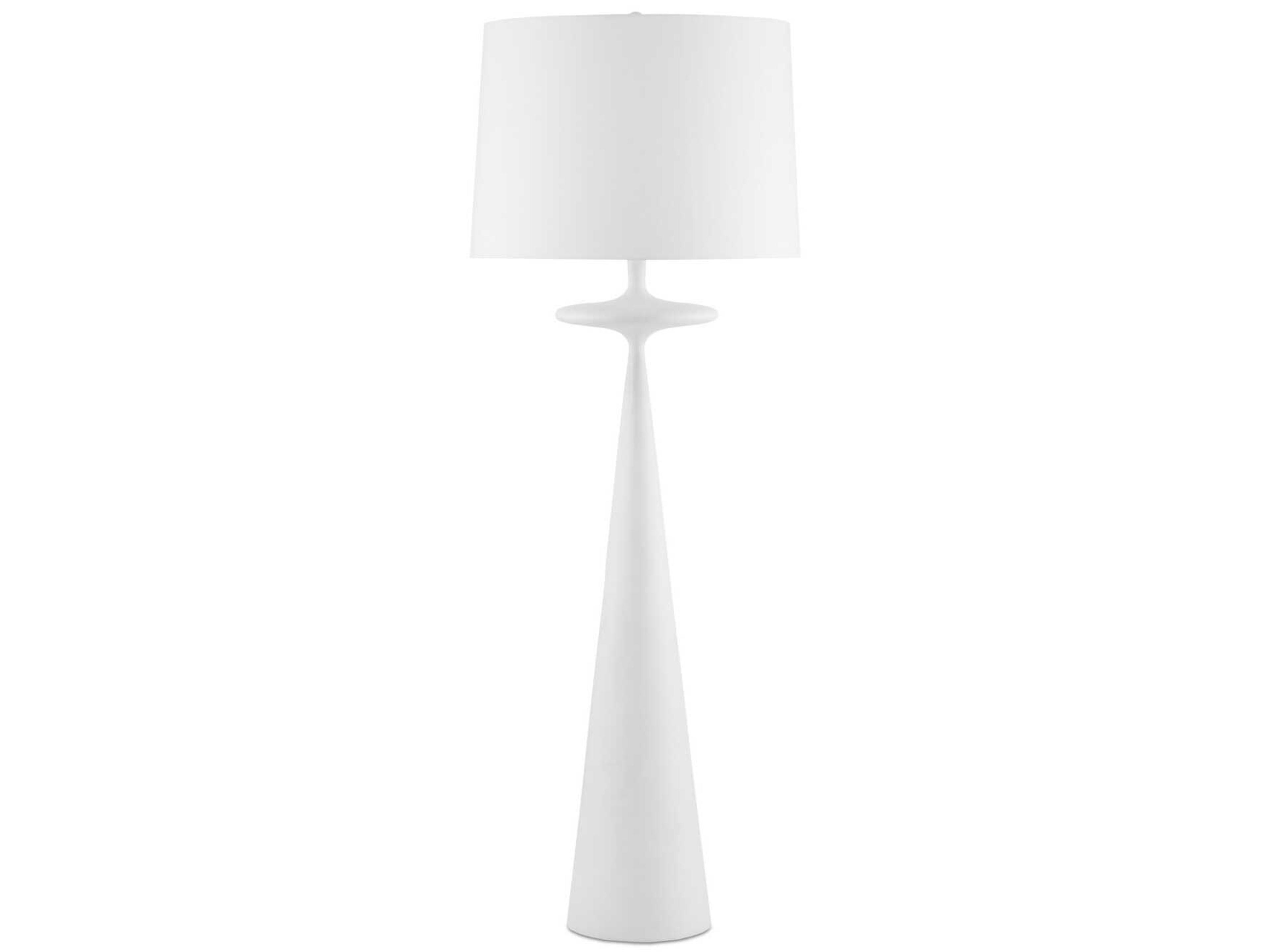 Currey & Company Giacomo Gesso White Floor Lamp