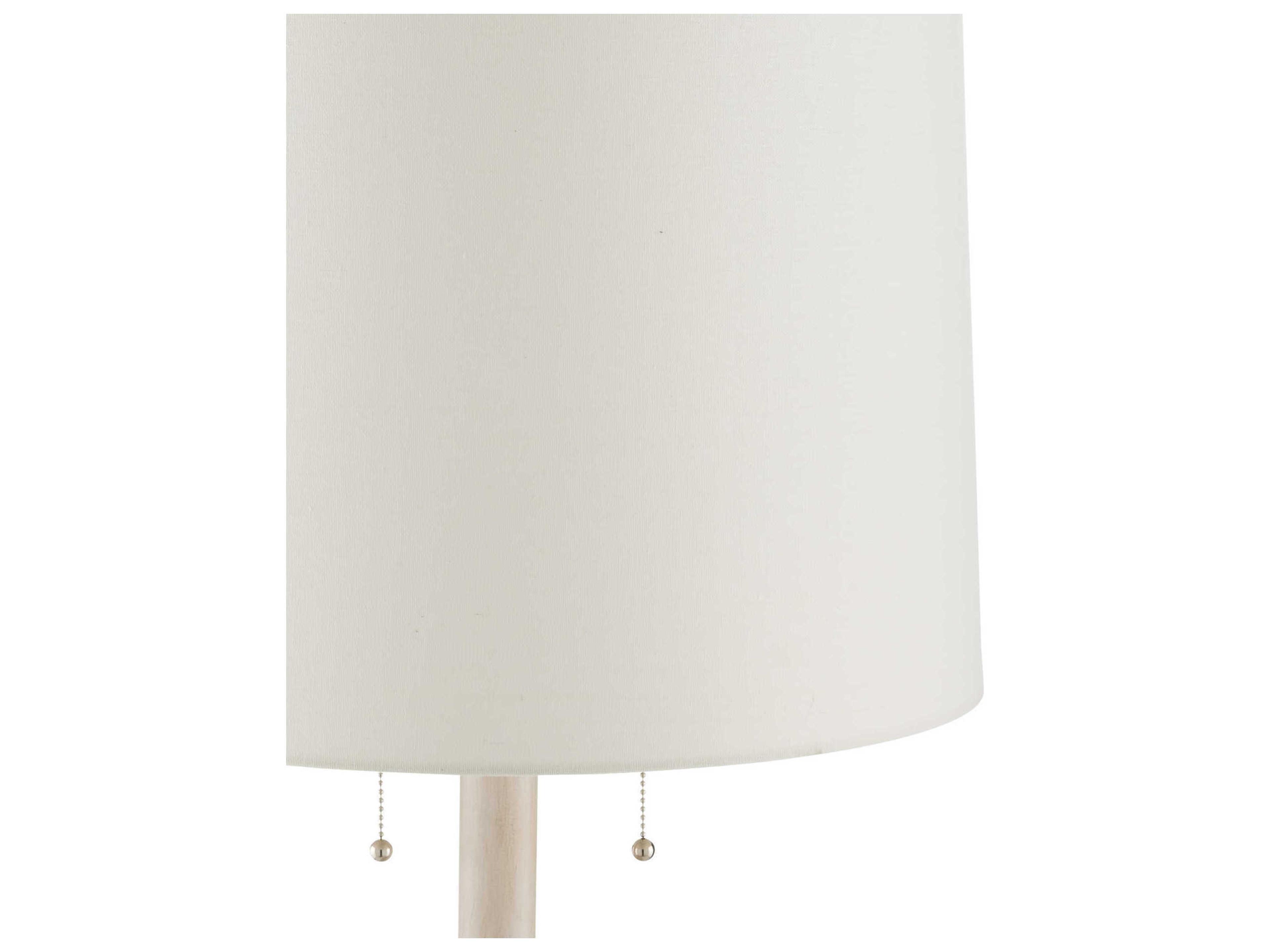 Currey & Company Malayan Whitewash Floor Lamp