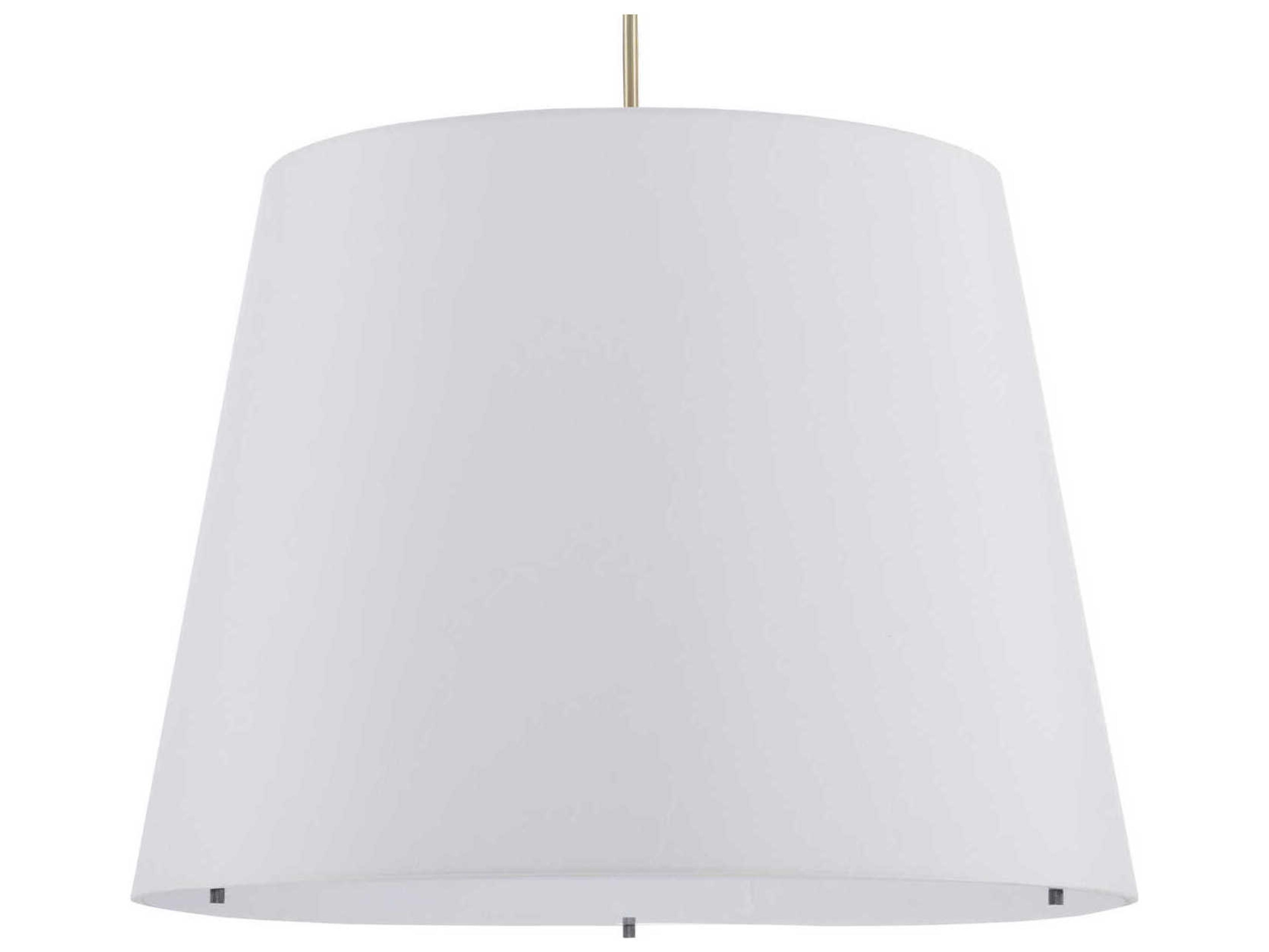 Currey & Company Cloister Antique Brass White Off Shantung Floor Lamp