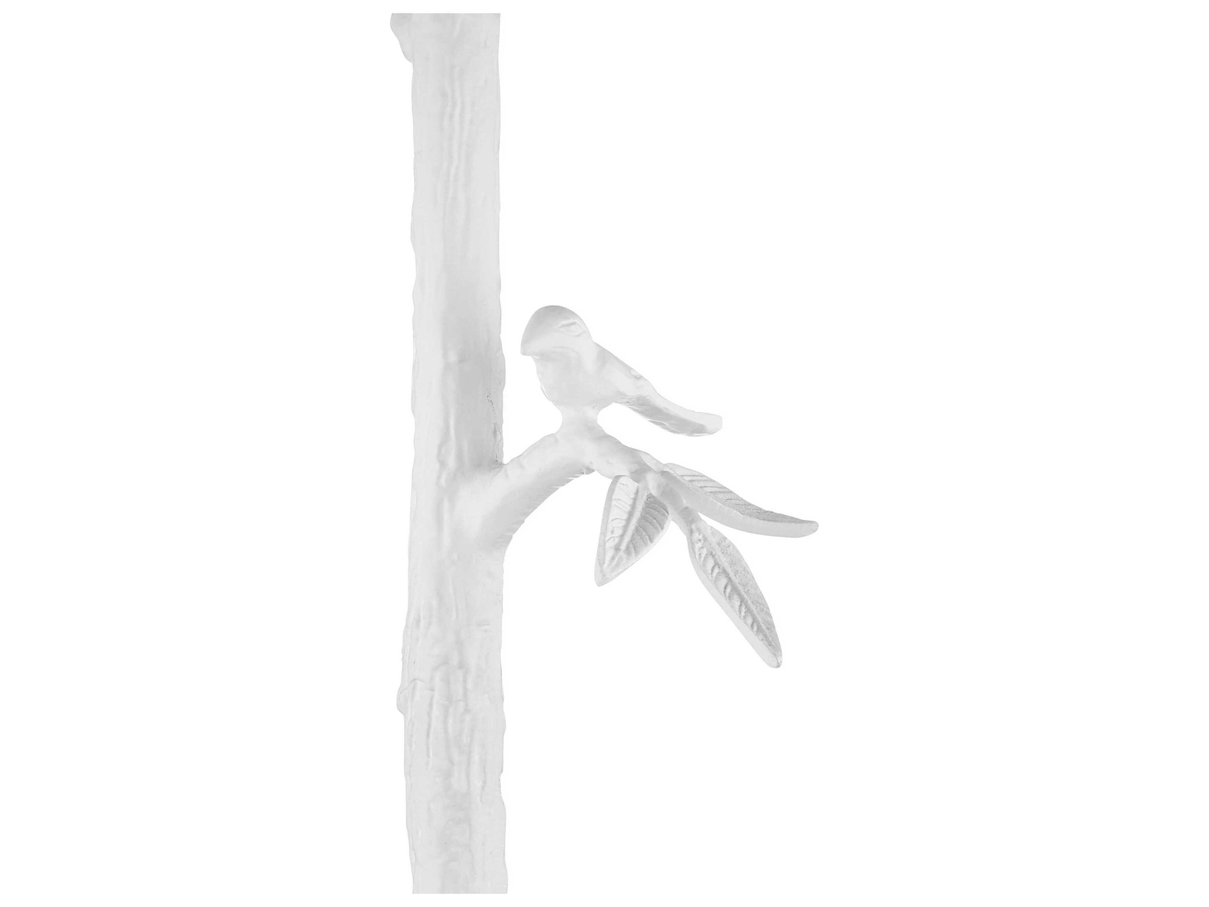 Currey & Company Piaf Gesso White Floor Lamp