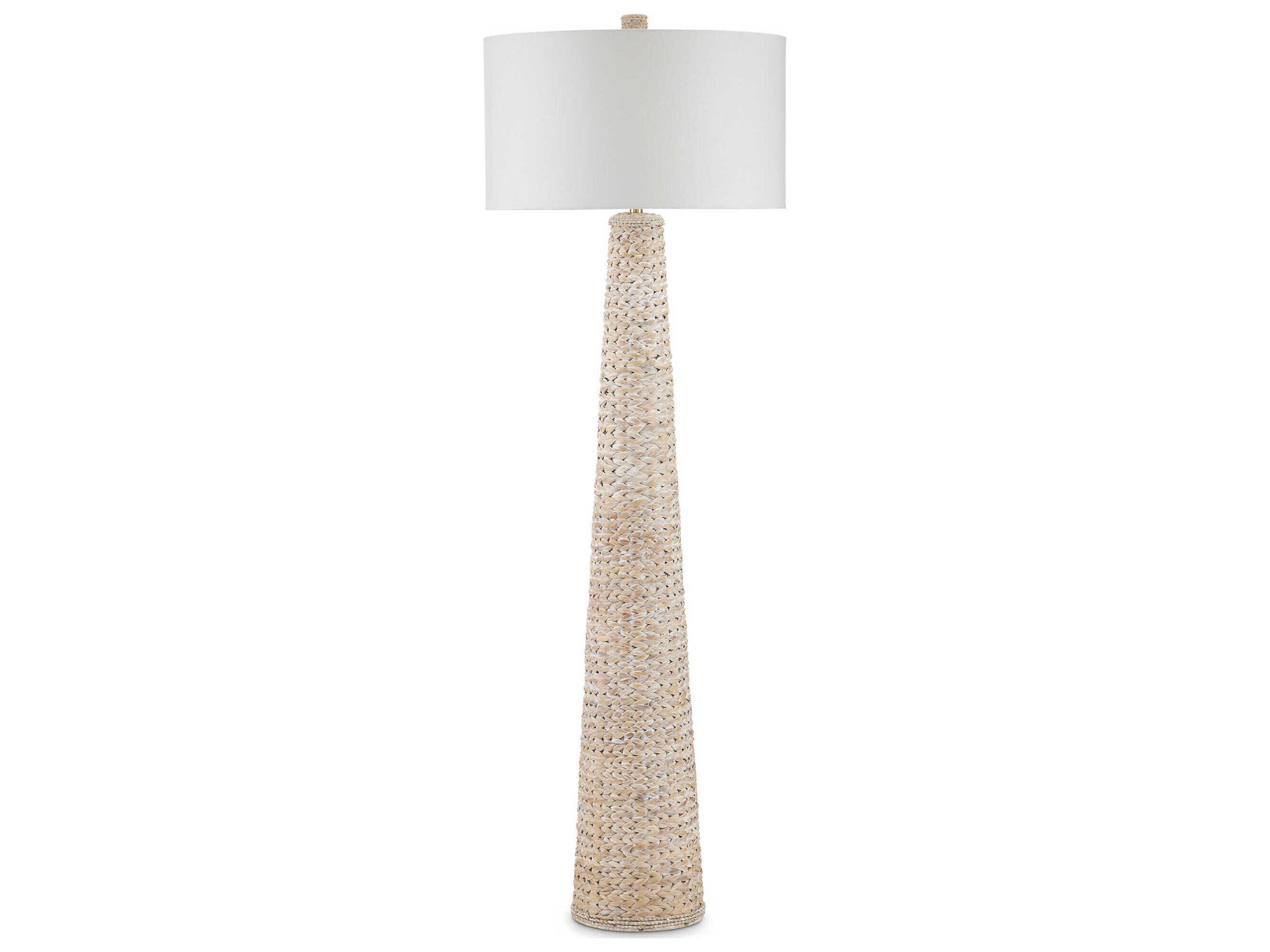 Currey & Company Birdsong Whitewash Floor Lamp