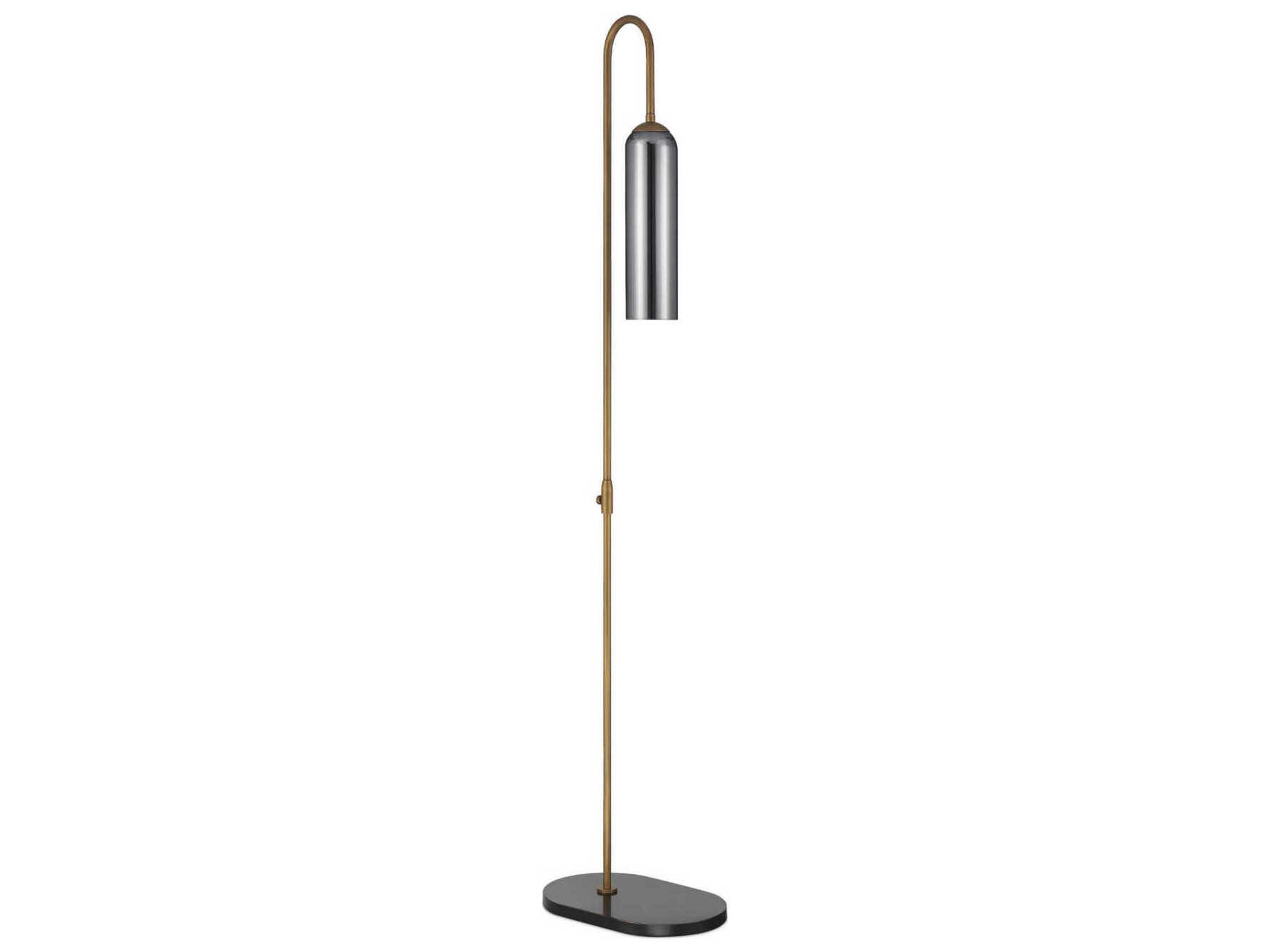 Currey & Company Severn Smoked Glass Bronze Floor Lamp