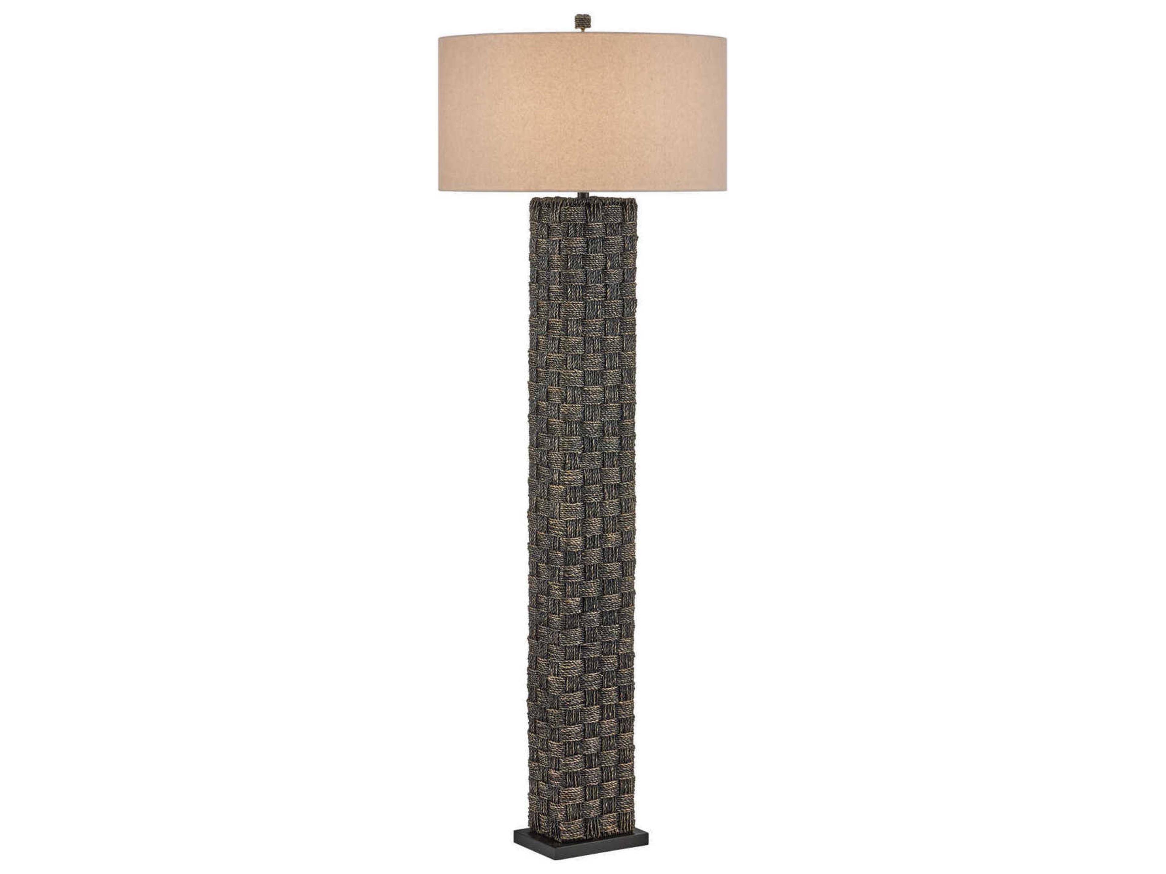 Currey & Company Eden 1-Light Black Floor Lamp