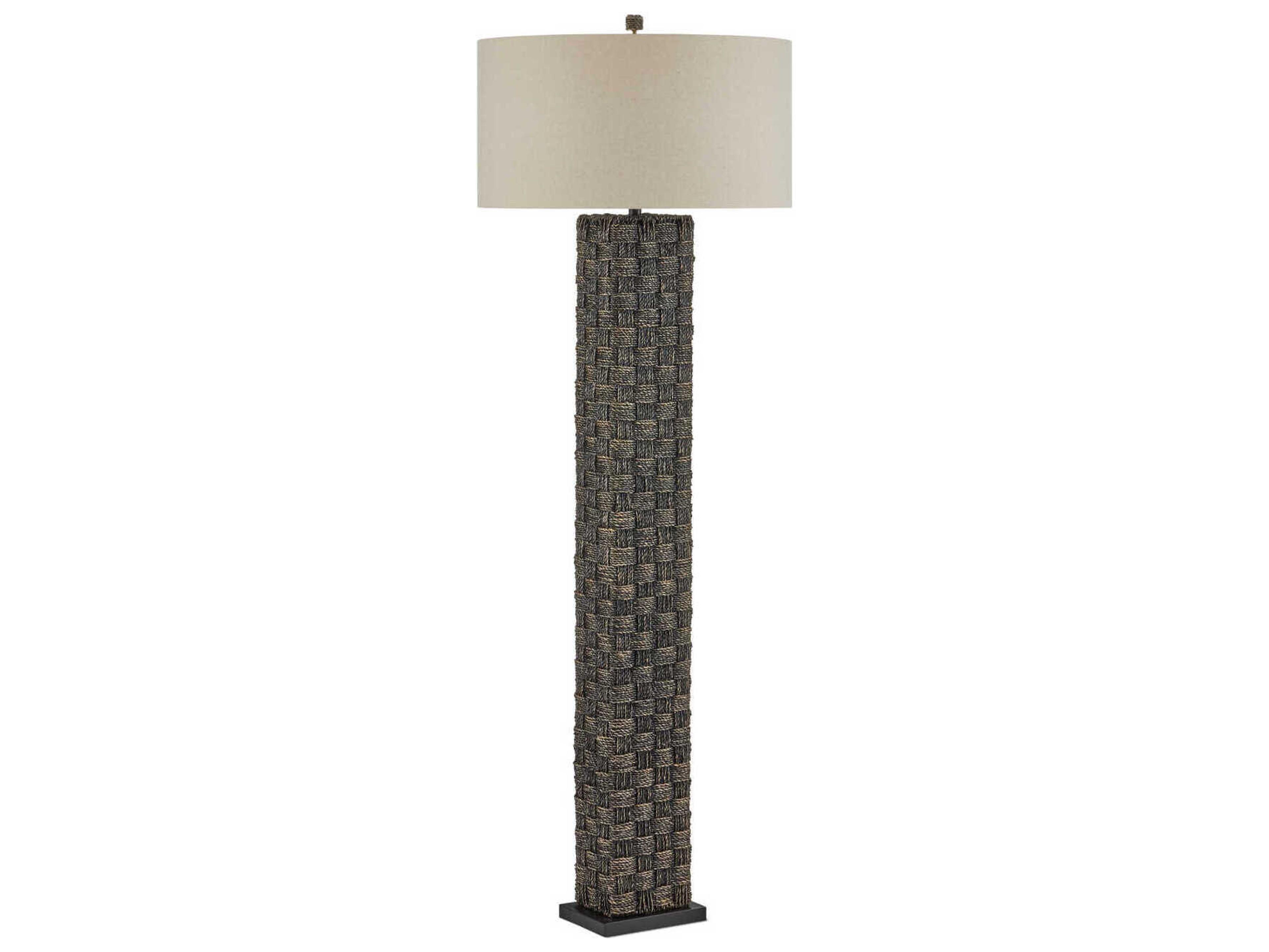 Currey & Company Eden 1-Light Black Floor Lamp