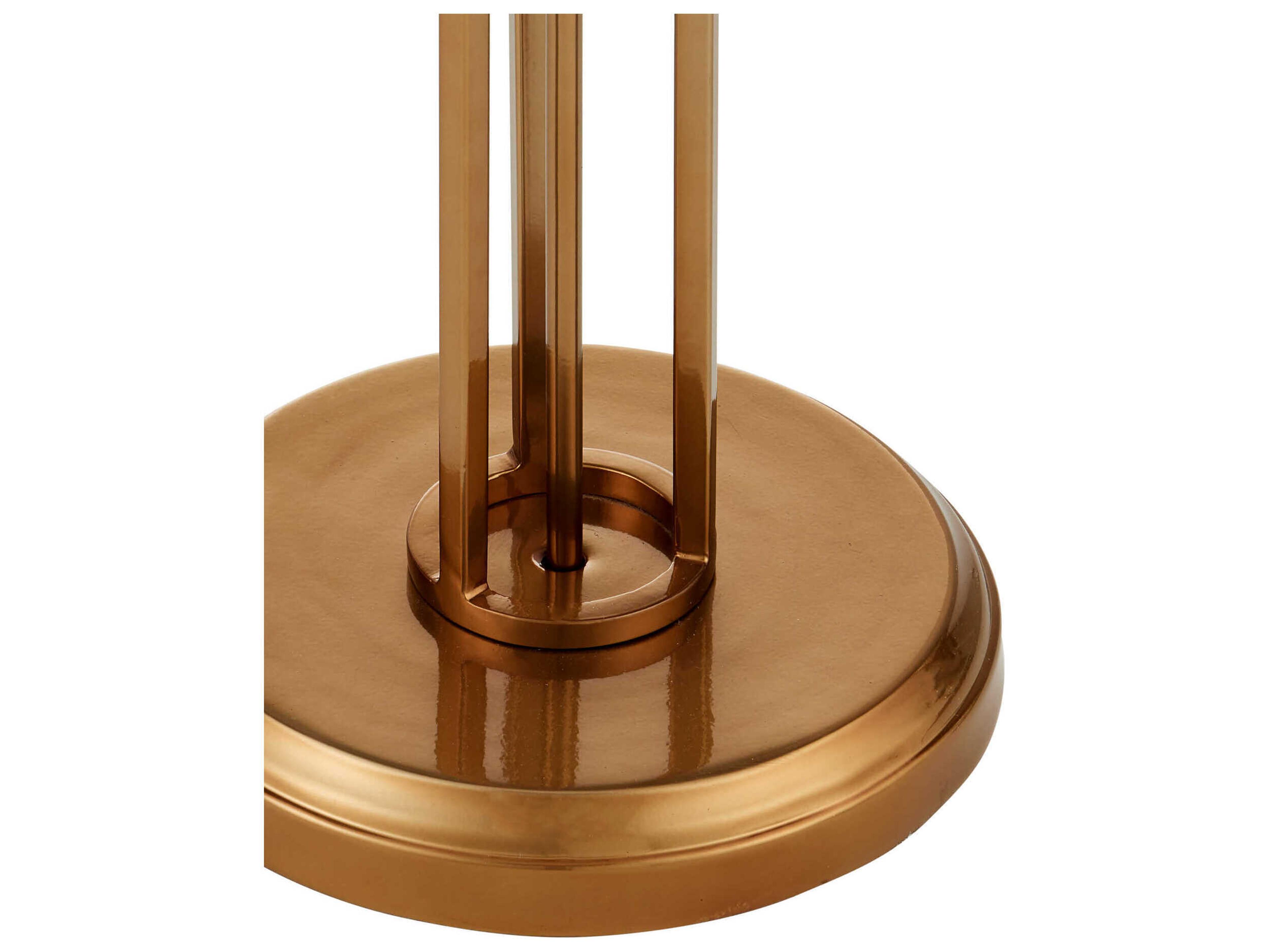 Currey & Company Metropolis Metallic Champagne Frosted Glass Gold Floor Lamp