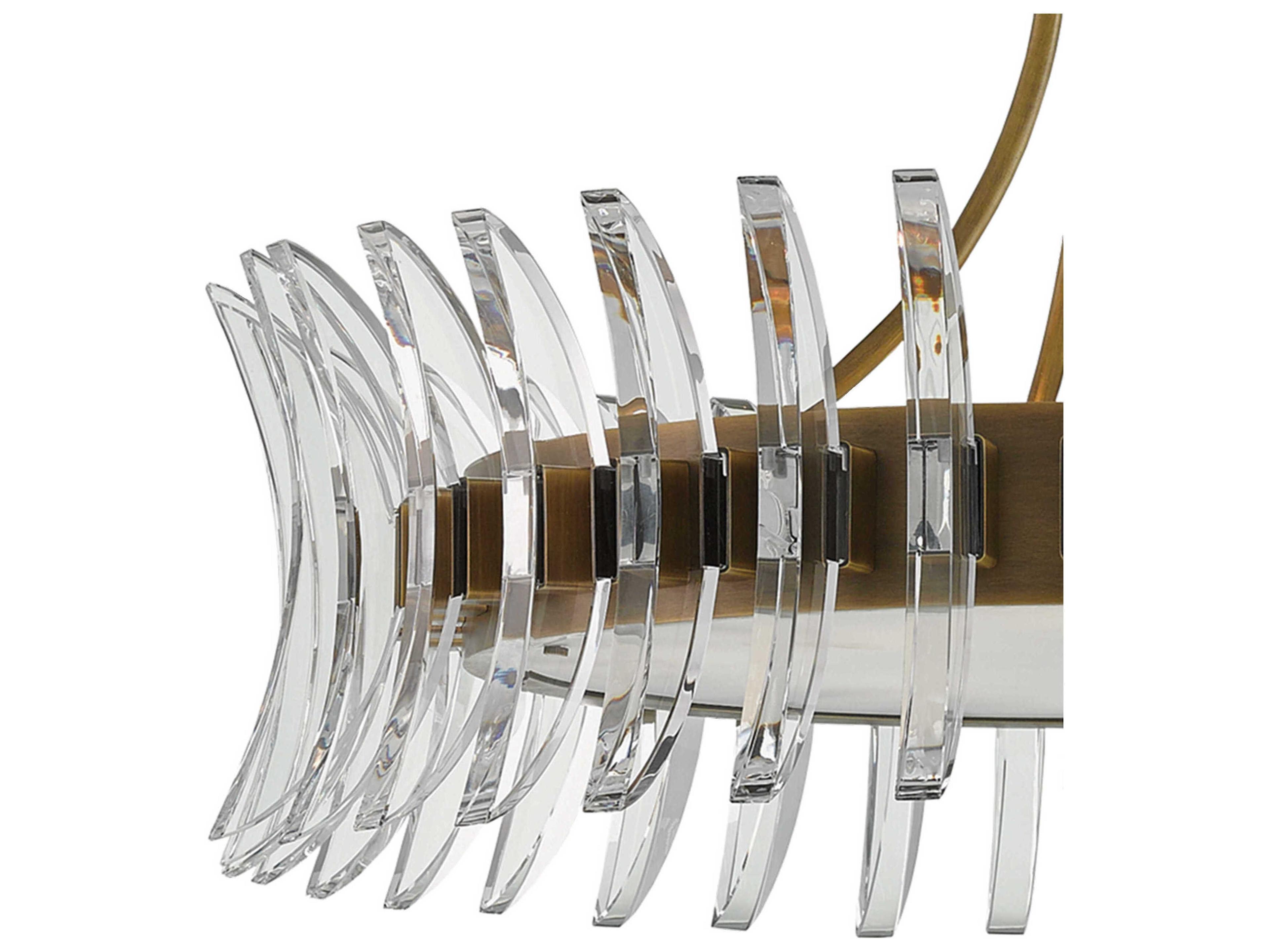 Currey & Company Coquette 8-Light Antique Brass Drum Pendant