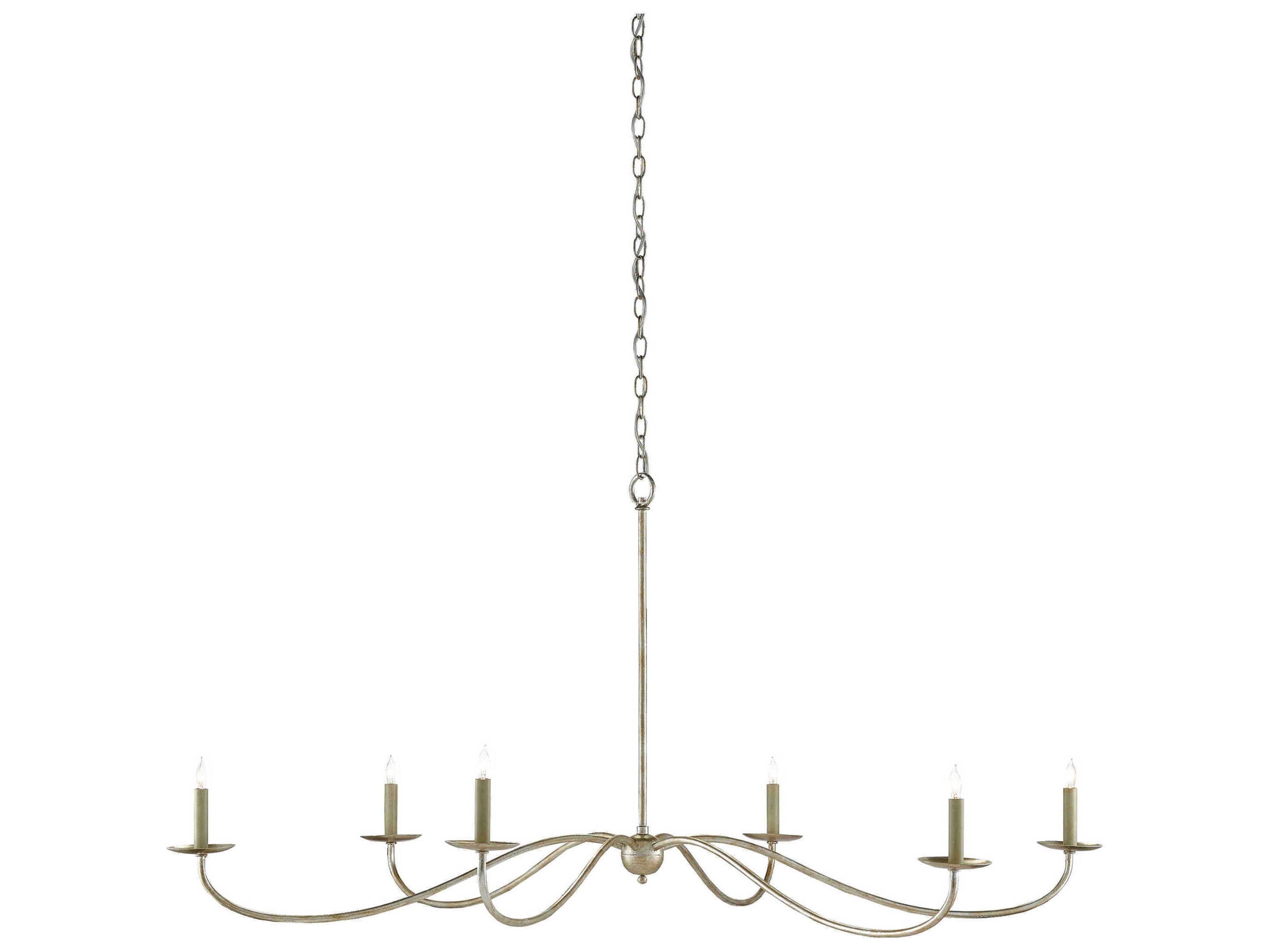 Saxon Large Chandelier in Silver Granello Finish