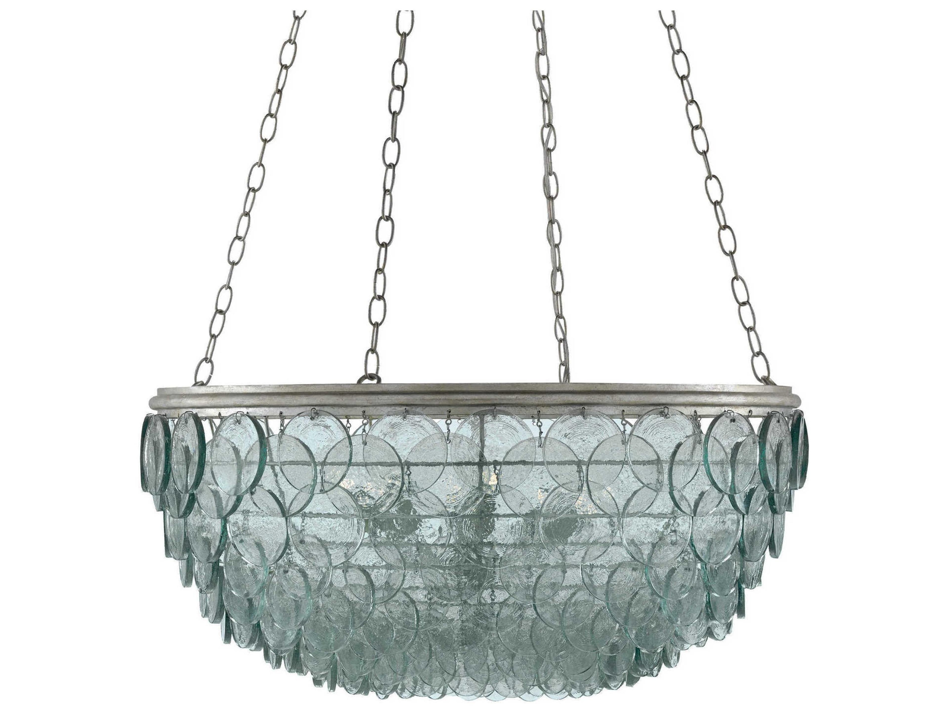 Quoram 8-Light Silver Leaf Pendant