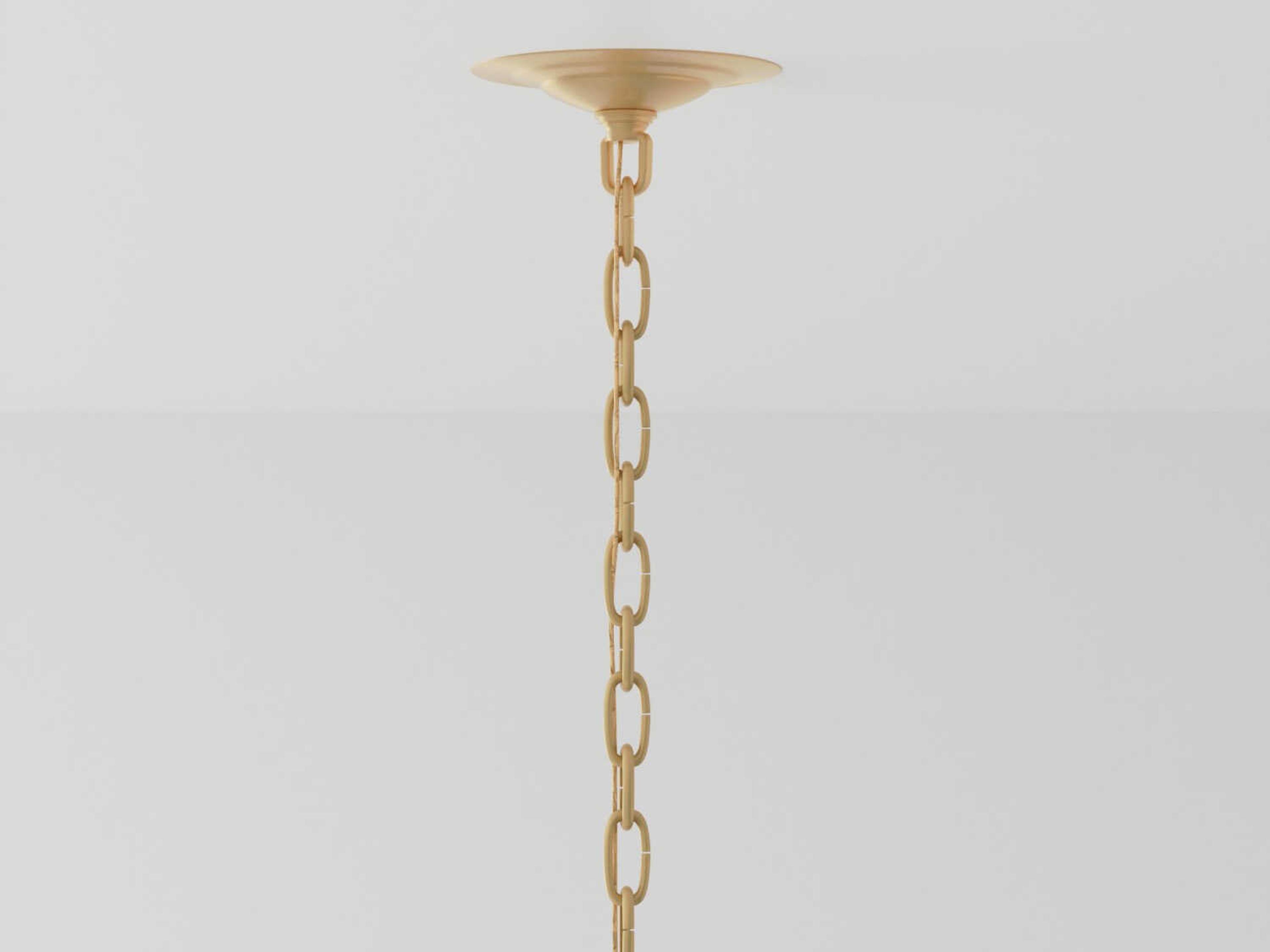 Currey & Company Ibiza 4-Light Natural Dark Contemporary Gold Leaf Brown Pendant