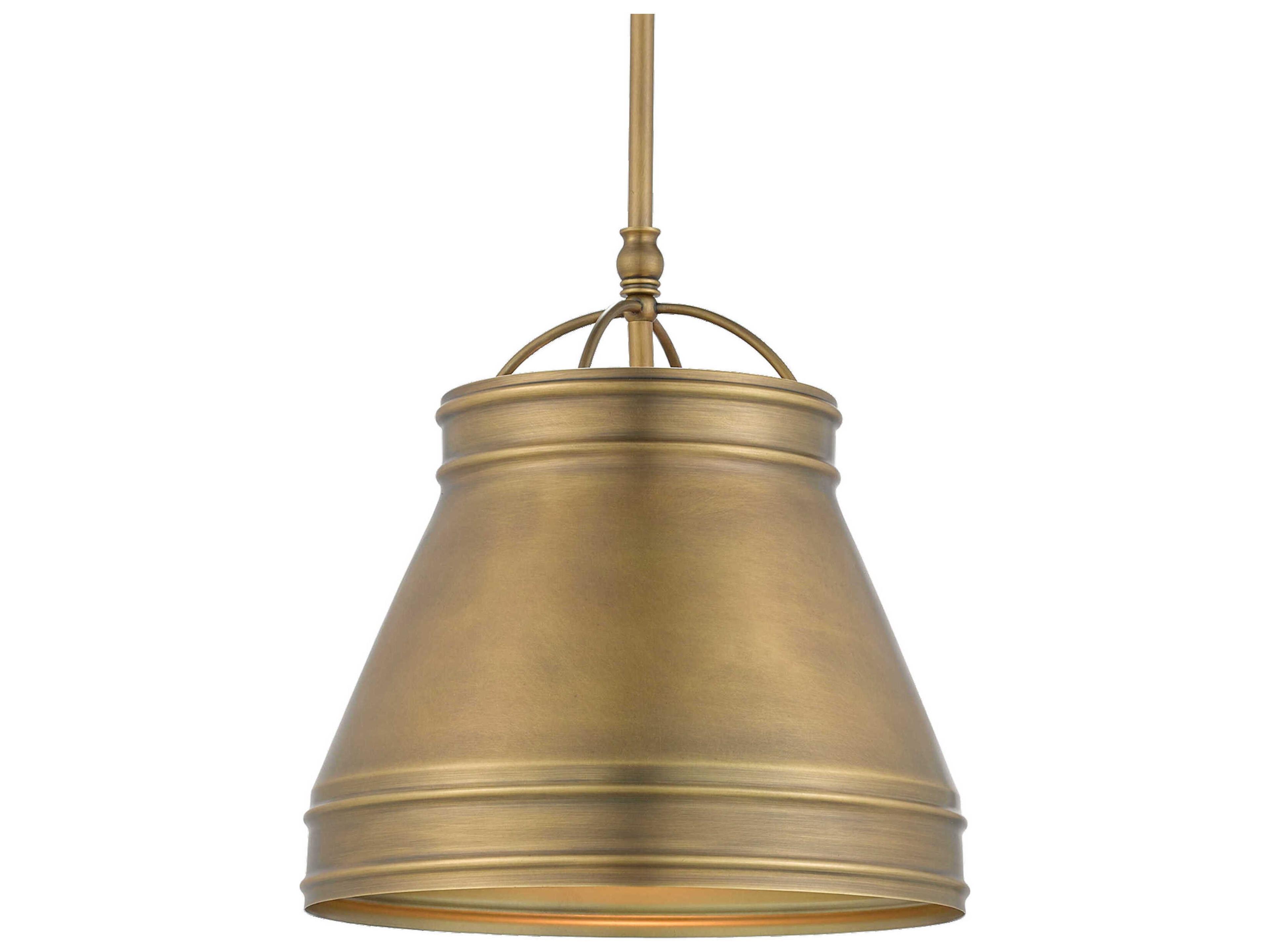 Lumley 1-Light Antique Brass Pendant