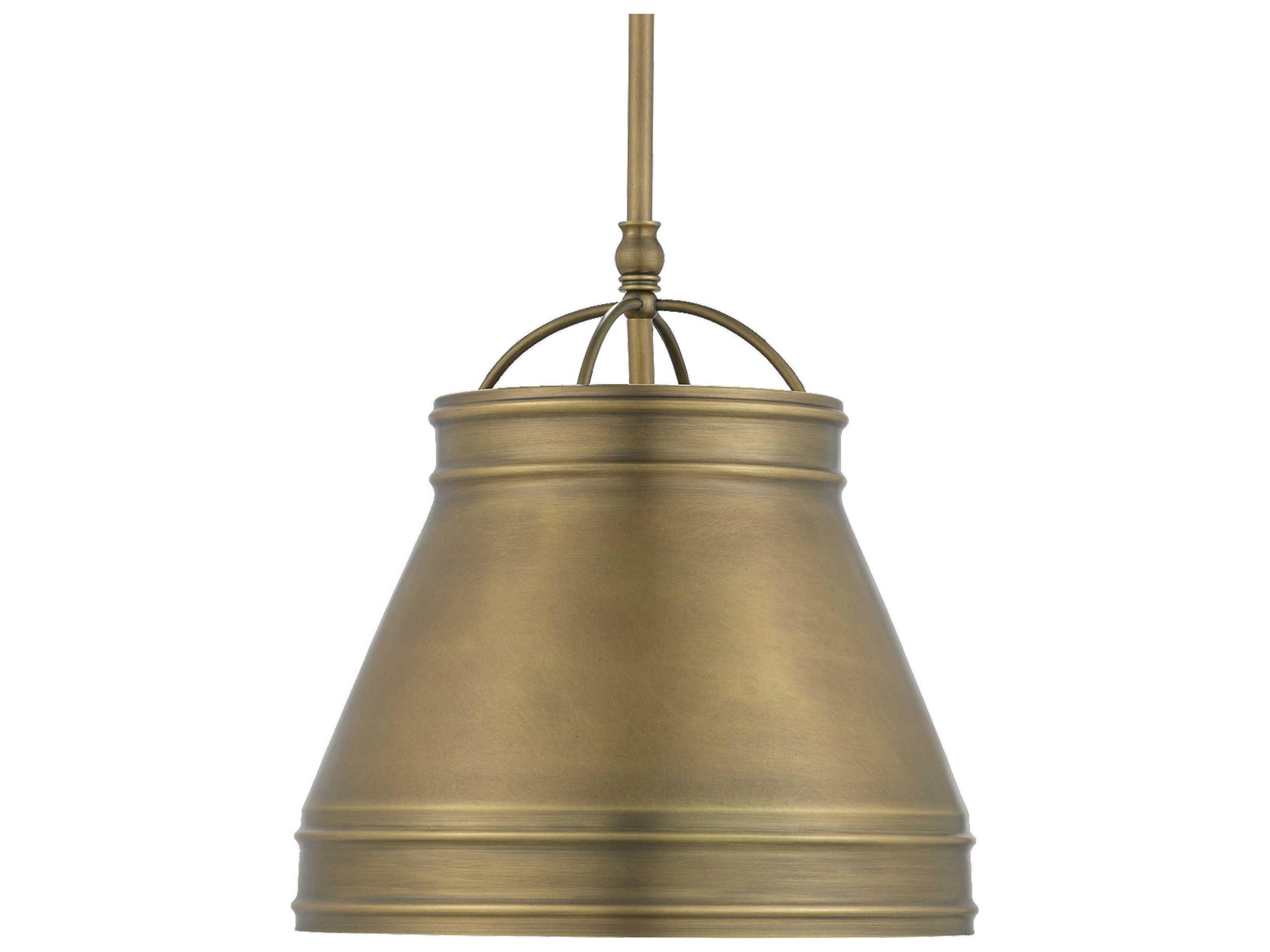 Currey & Company Lumley 1-Light Antique Brass Pendant