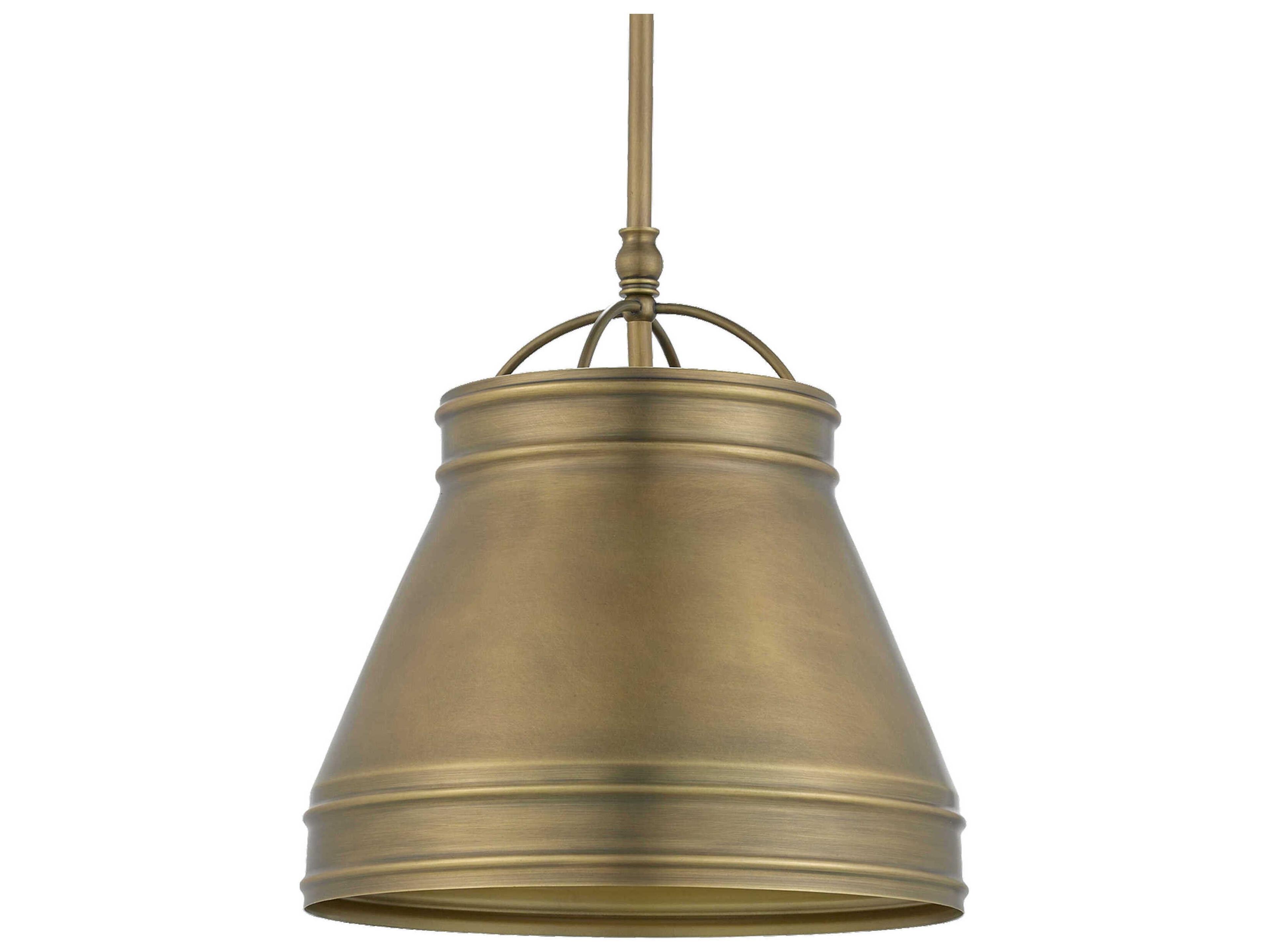 Currey & Company Lumley 1-Light Antique Brass Pendant