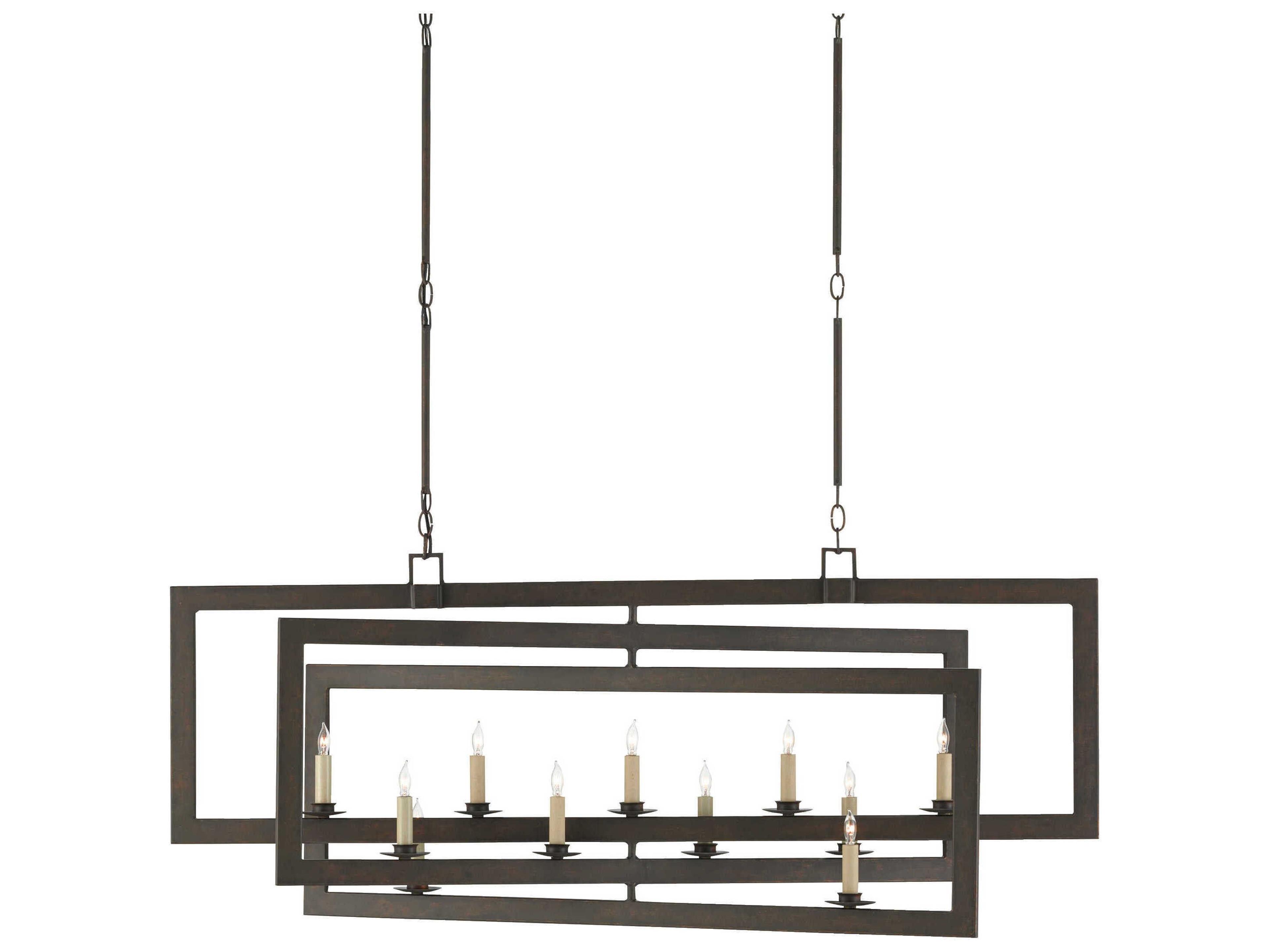 Currey & Company Middleton 11-Light Bronze Gold Island Pendant