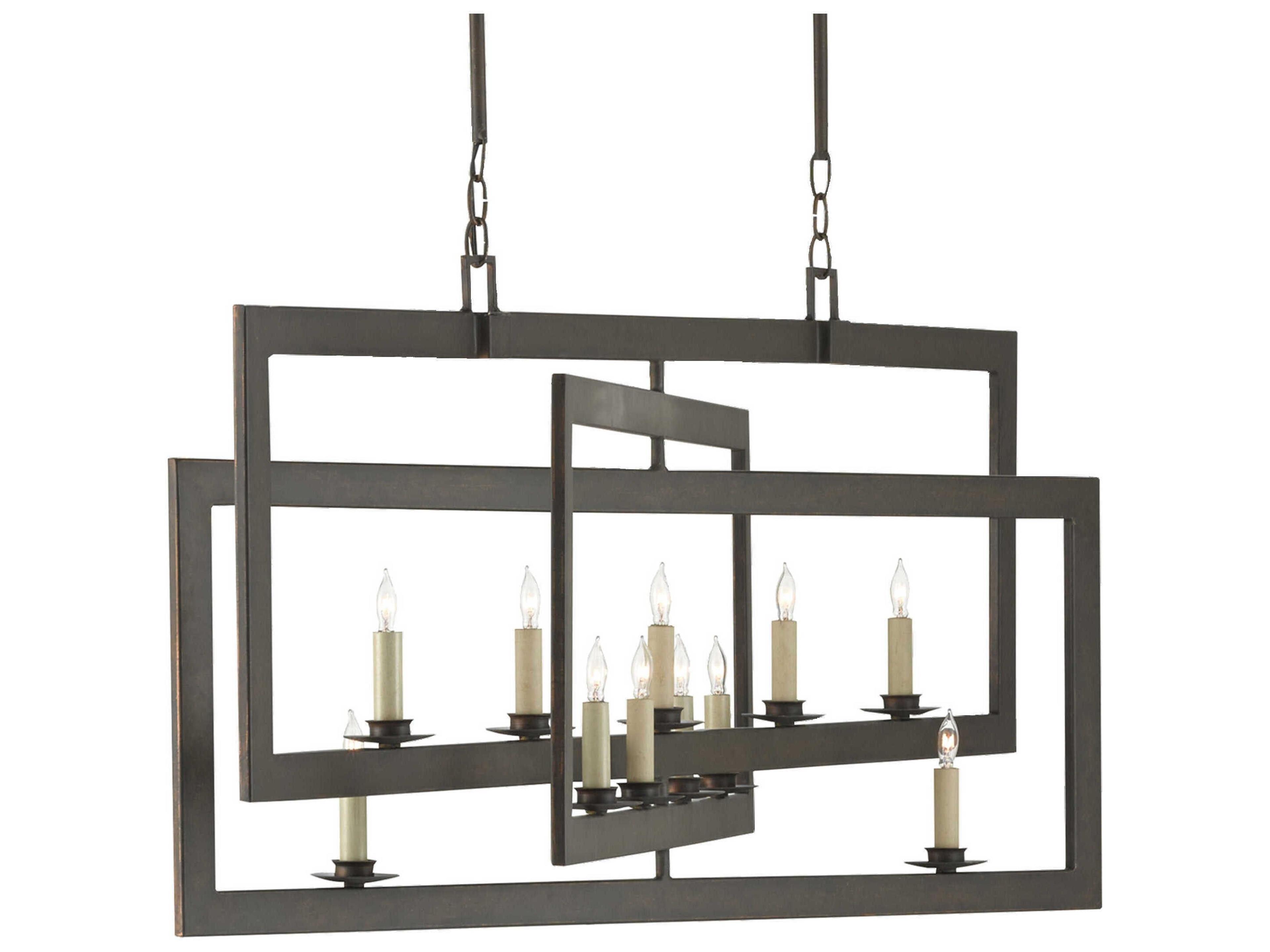 Currey & Company Middleton 11-Light Bronze Gold Island Pendant