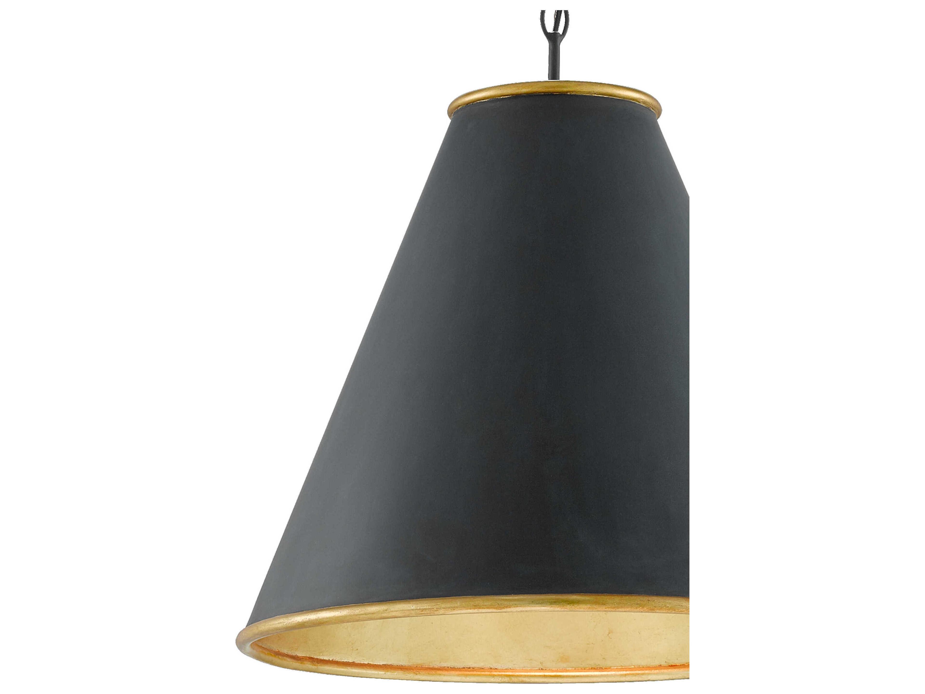 Currey & Company Pierrepont 1-Light Black Pendant